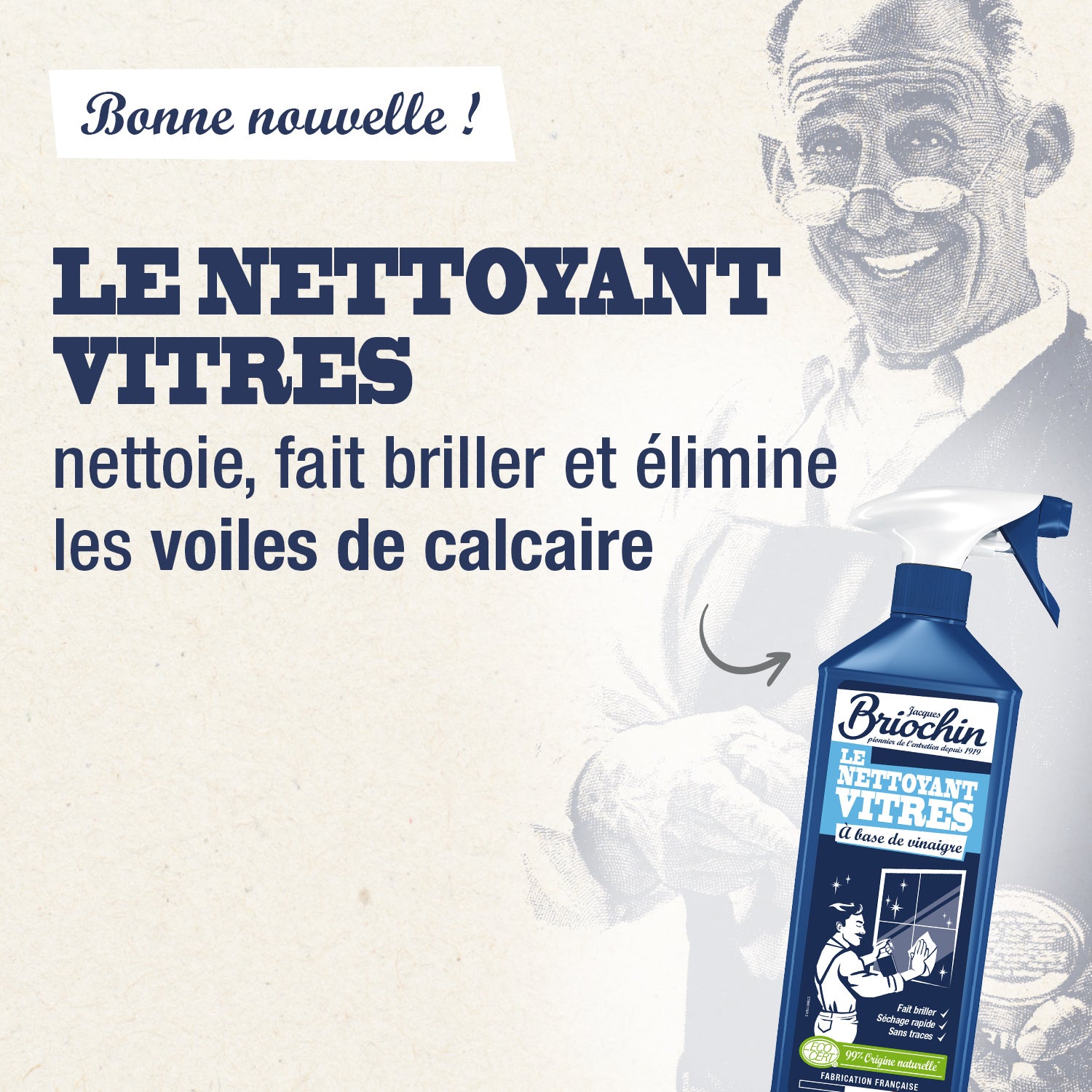 Nettoyant surfaces vitrées