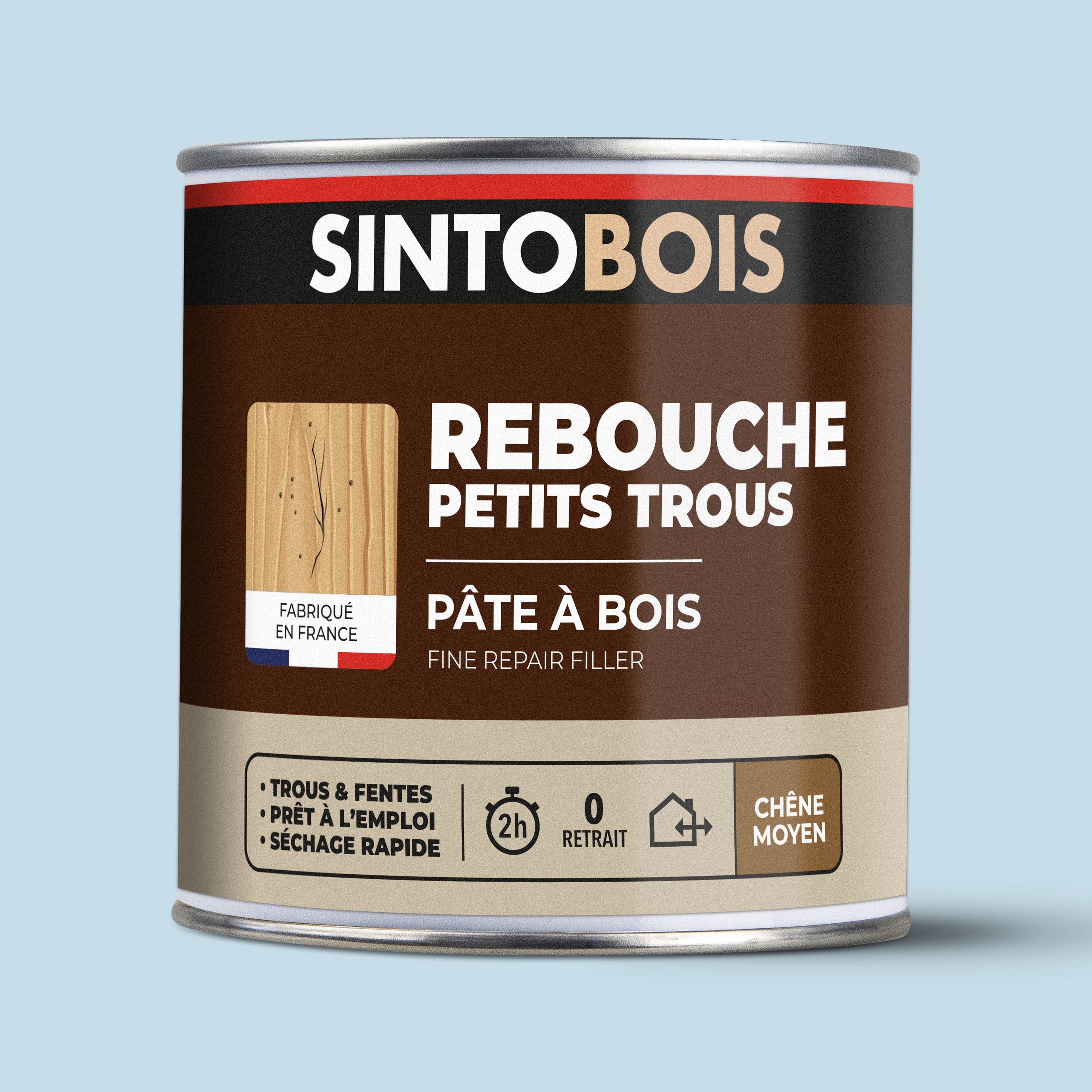 SINTO - Pâte à bois tradition 550ml Chêne clair