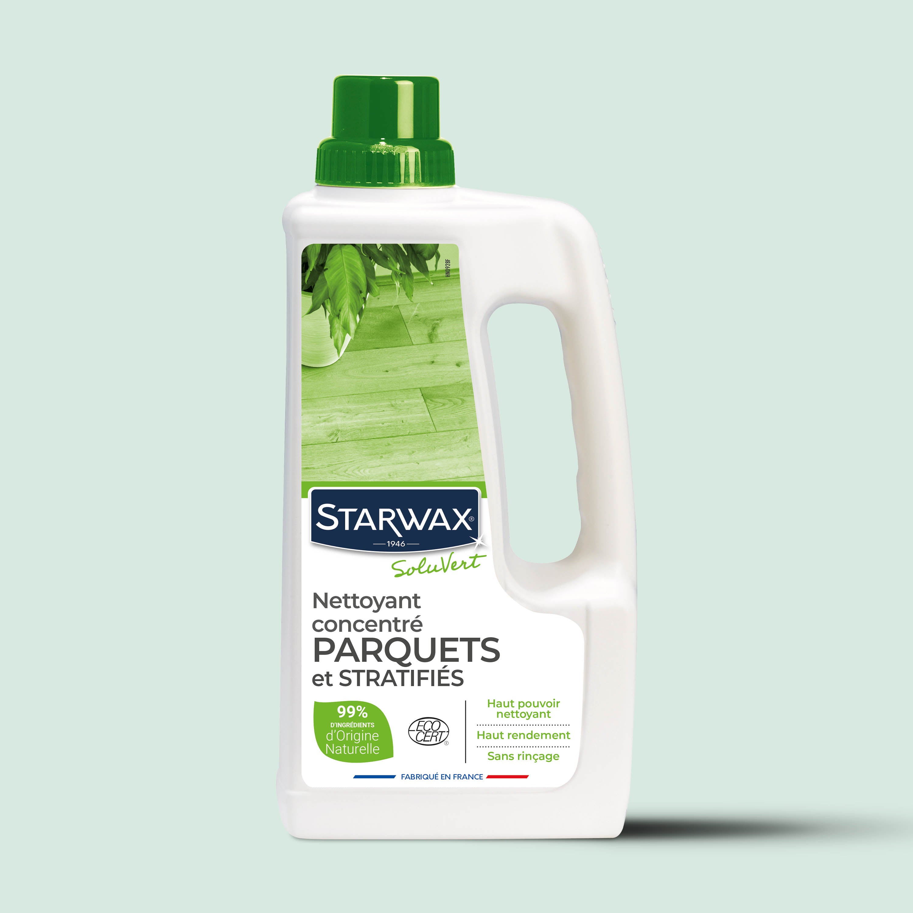 STARWAX SOLUVERT - Nettoyant concentré pour parquets et sols stratifiés 1L