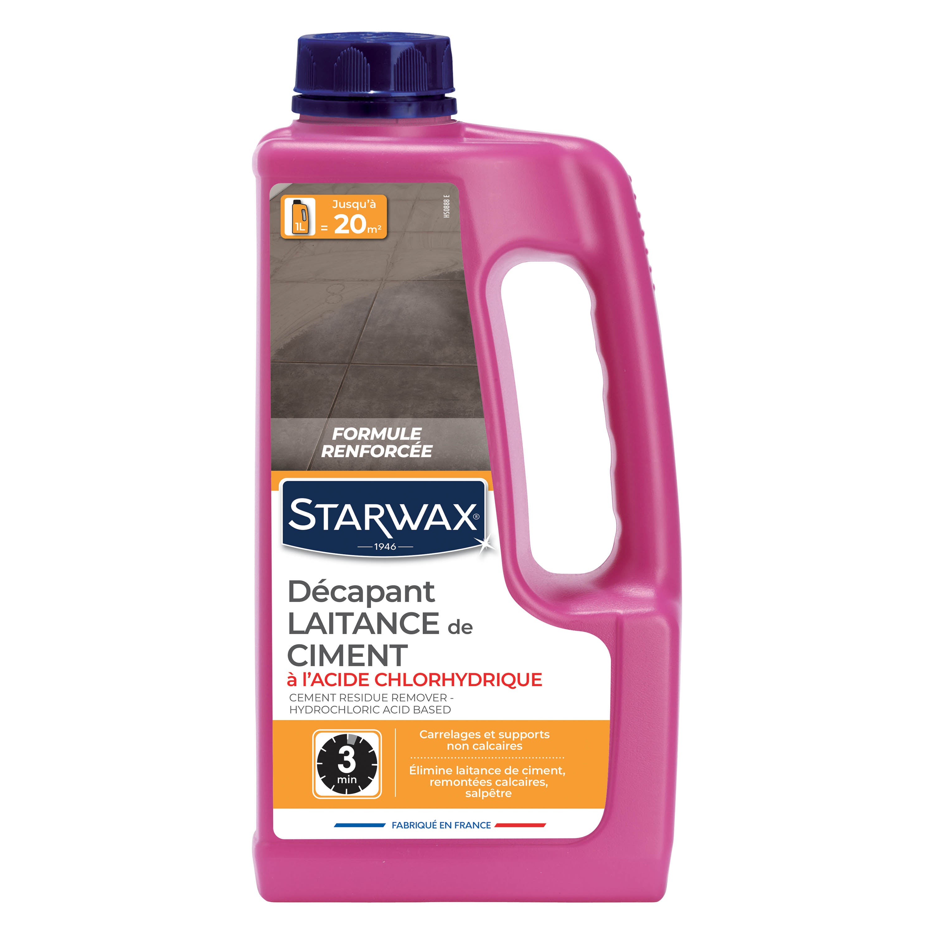 STARWAX - Décapant laitance de ciment 1L