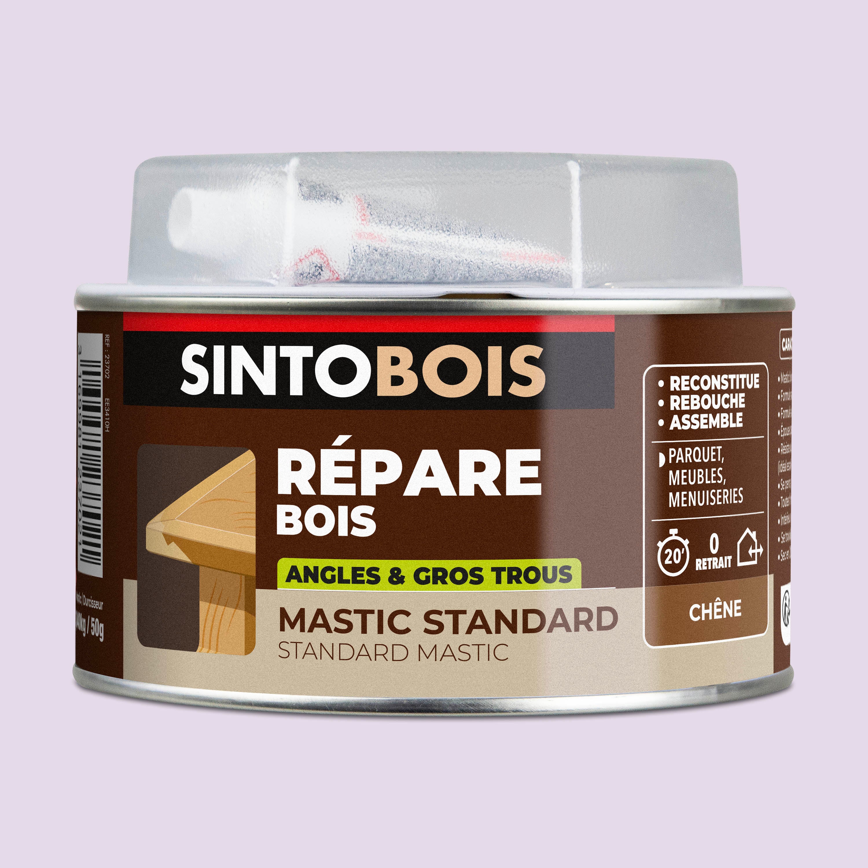SINTO - Mastic bois standard 1,09kg Chêne