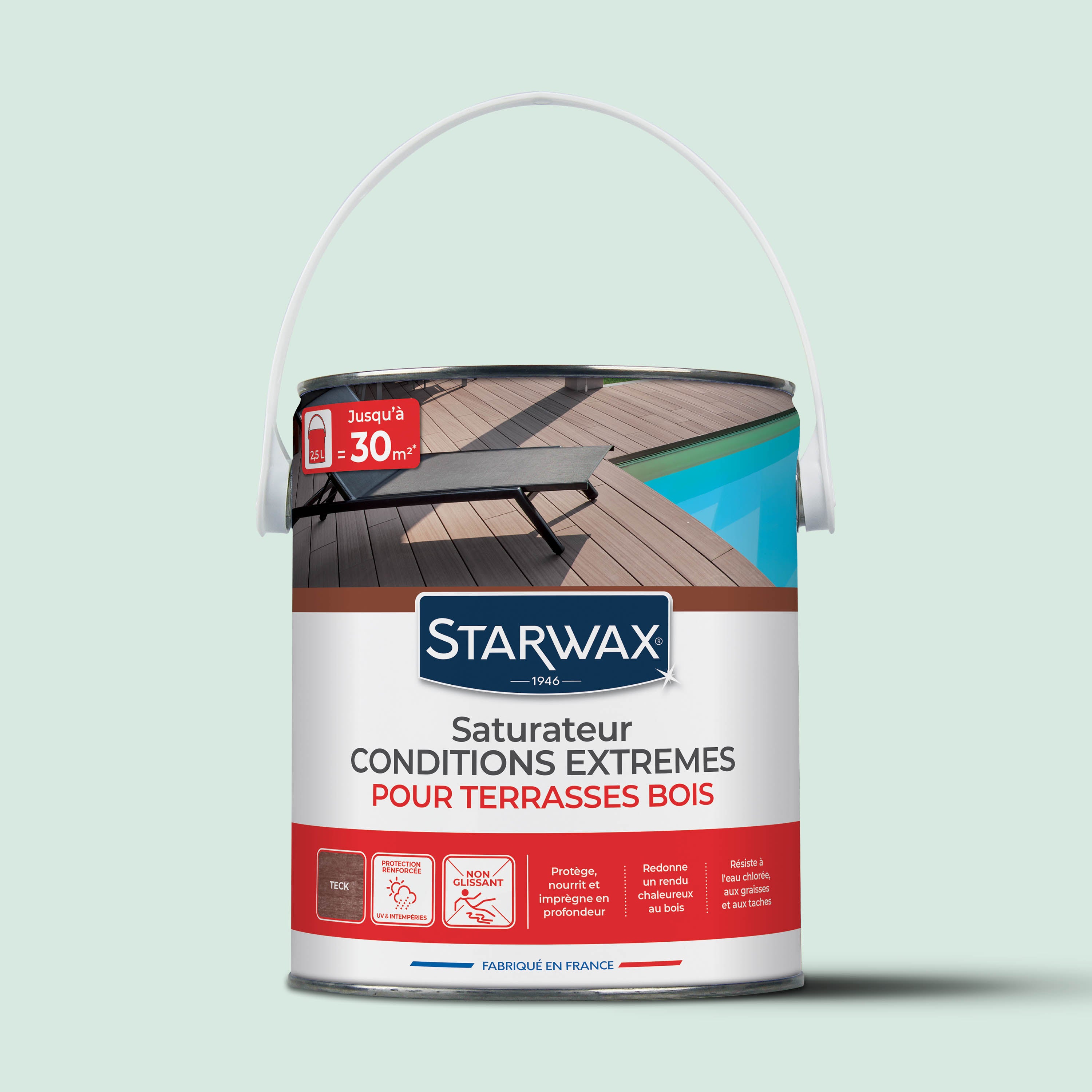 STARWAX - Saturateur bois extérieurs conditions extrêmes
1L Incolore