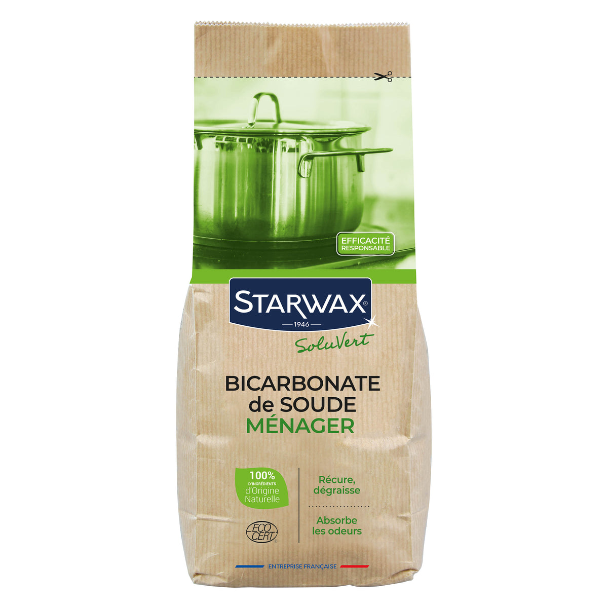 STARWAX SOLUVERT - Bicarbonate de soude ménager 1kg