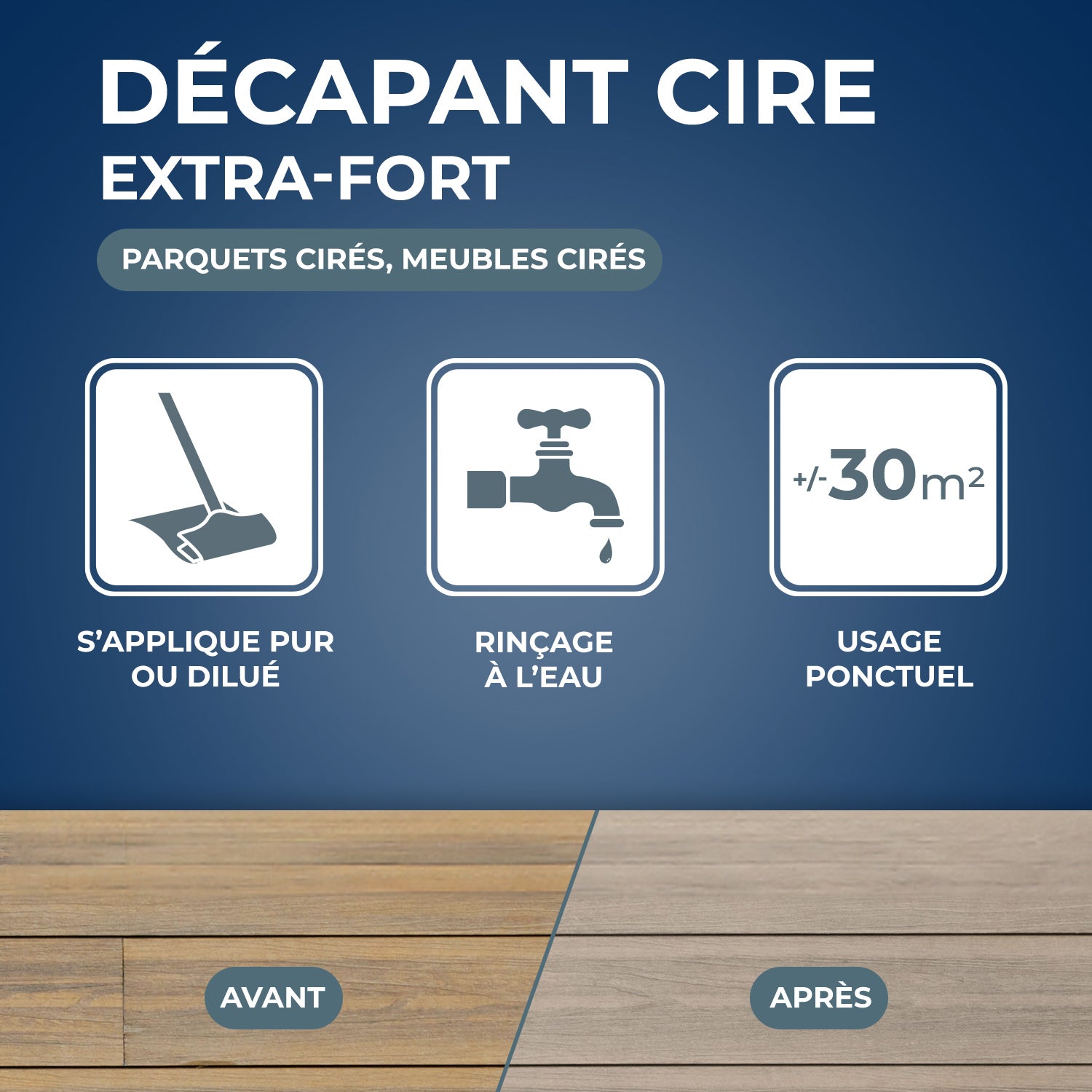 STARWAX - Décapant cire pour parquets cirés 1L