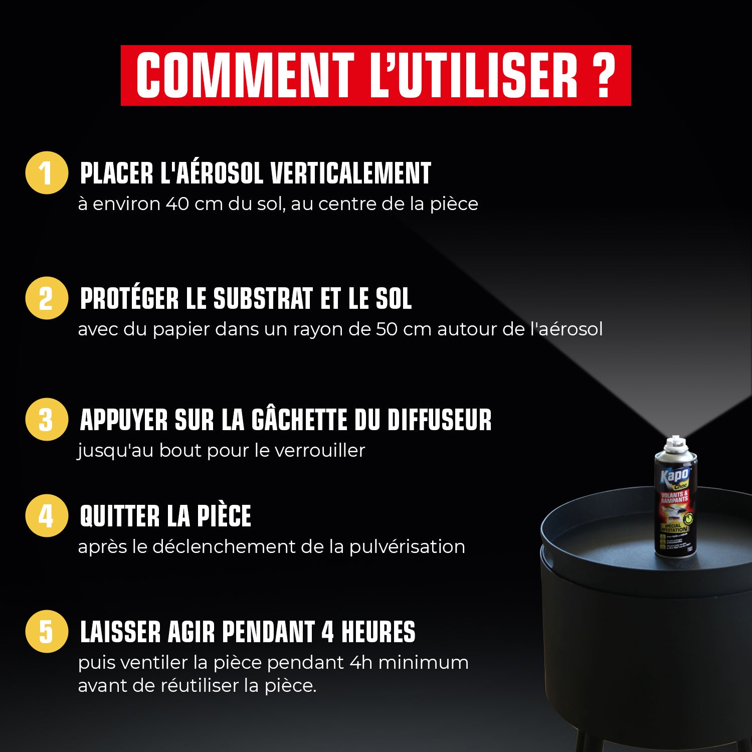 K.PRO - Aérosol diffusion automatique tous insectes
200ml