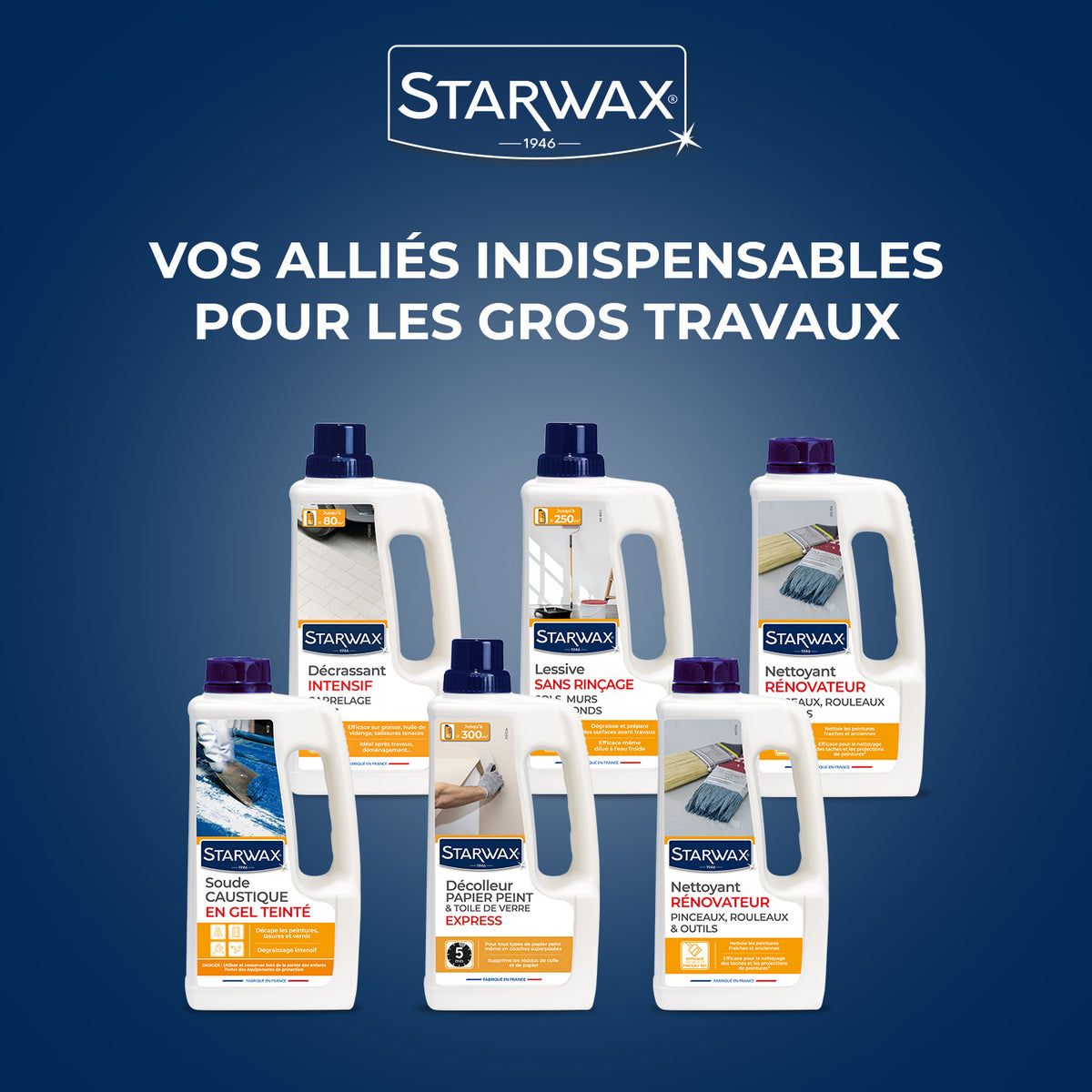 STARWAX - Décrassant intensif carrelages et PVC 1L