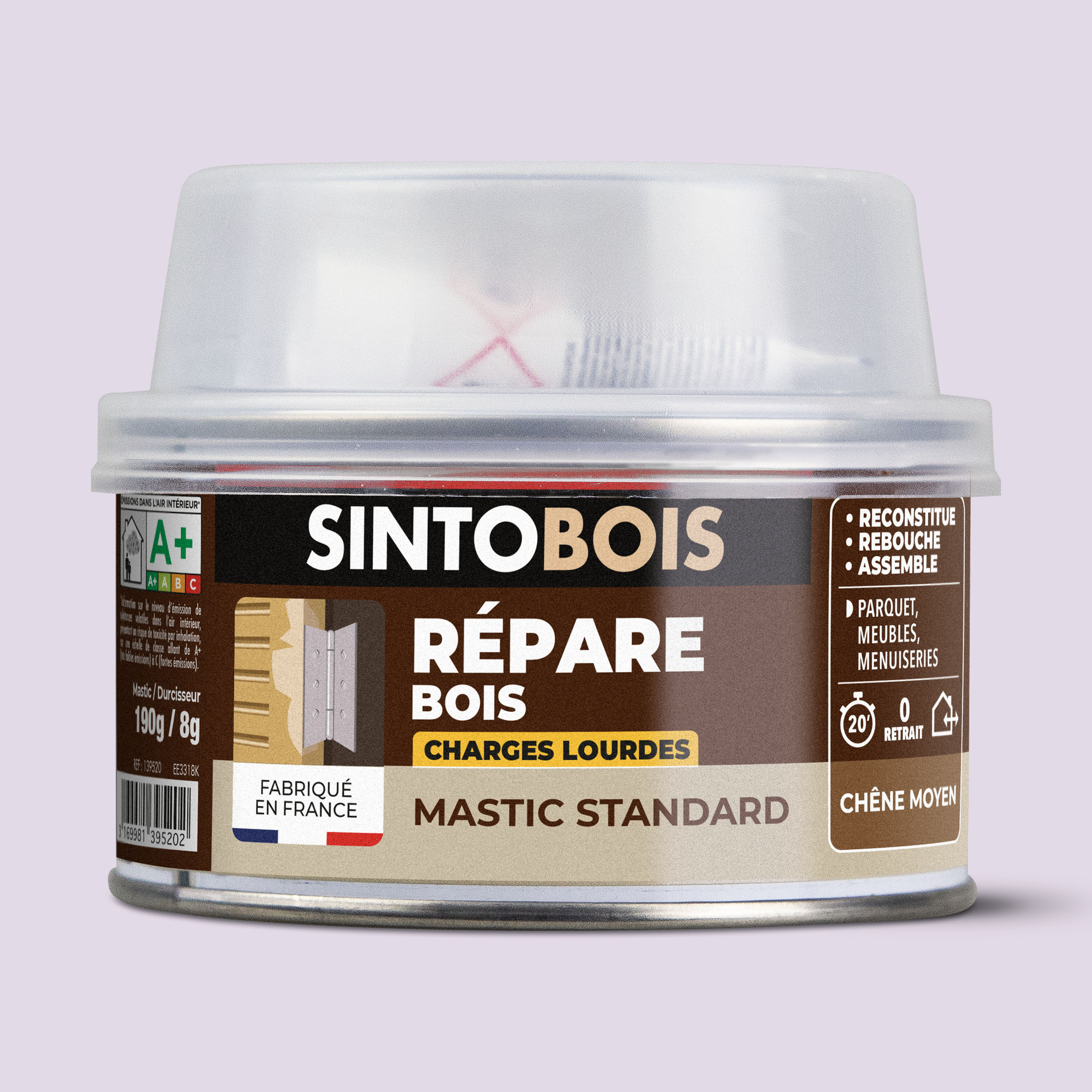 SINTO - Reconstitue bois charges lourdes 170ml Chêne