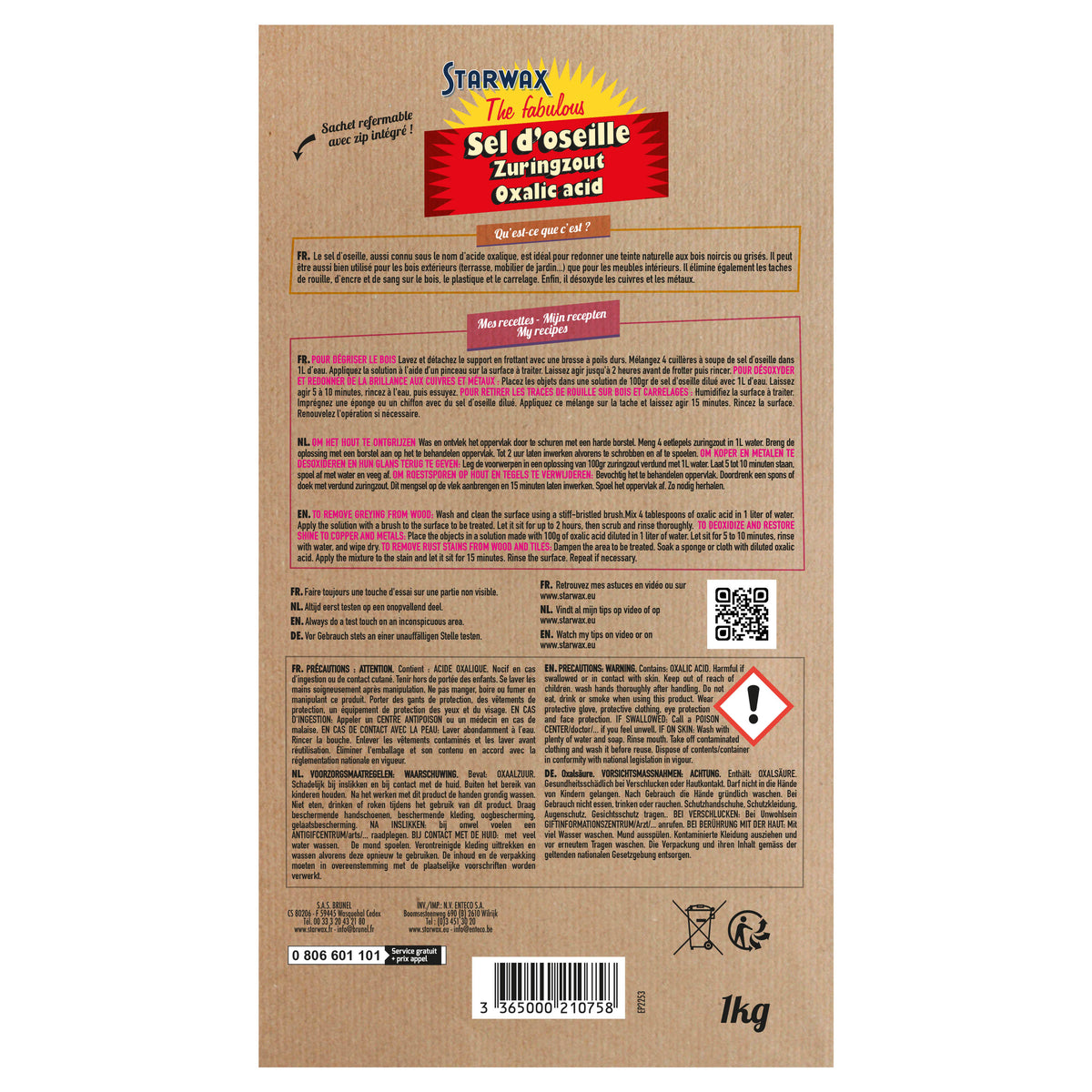 STARWAX FABULOUS - Sel d'oseille 400g
