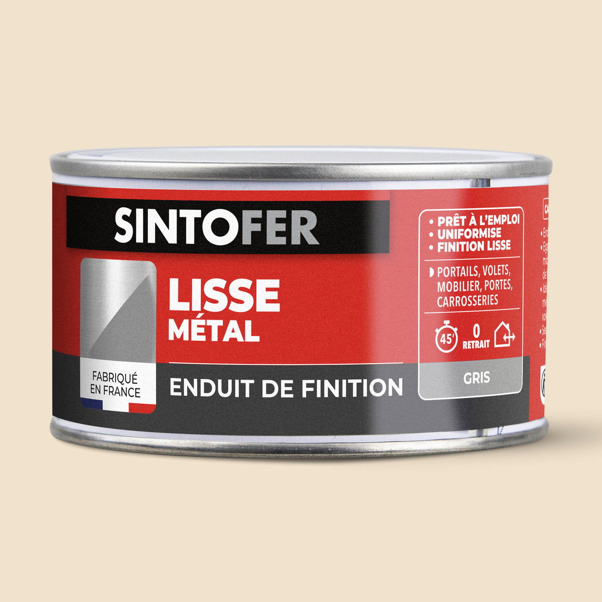 SINTO - Enduit de finition métal 90g