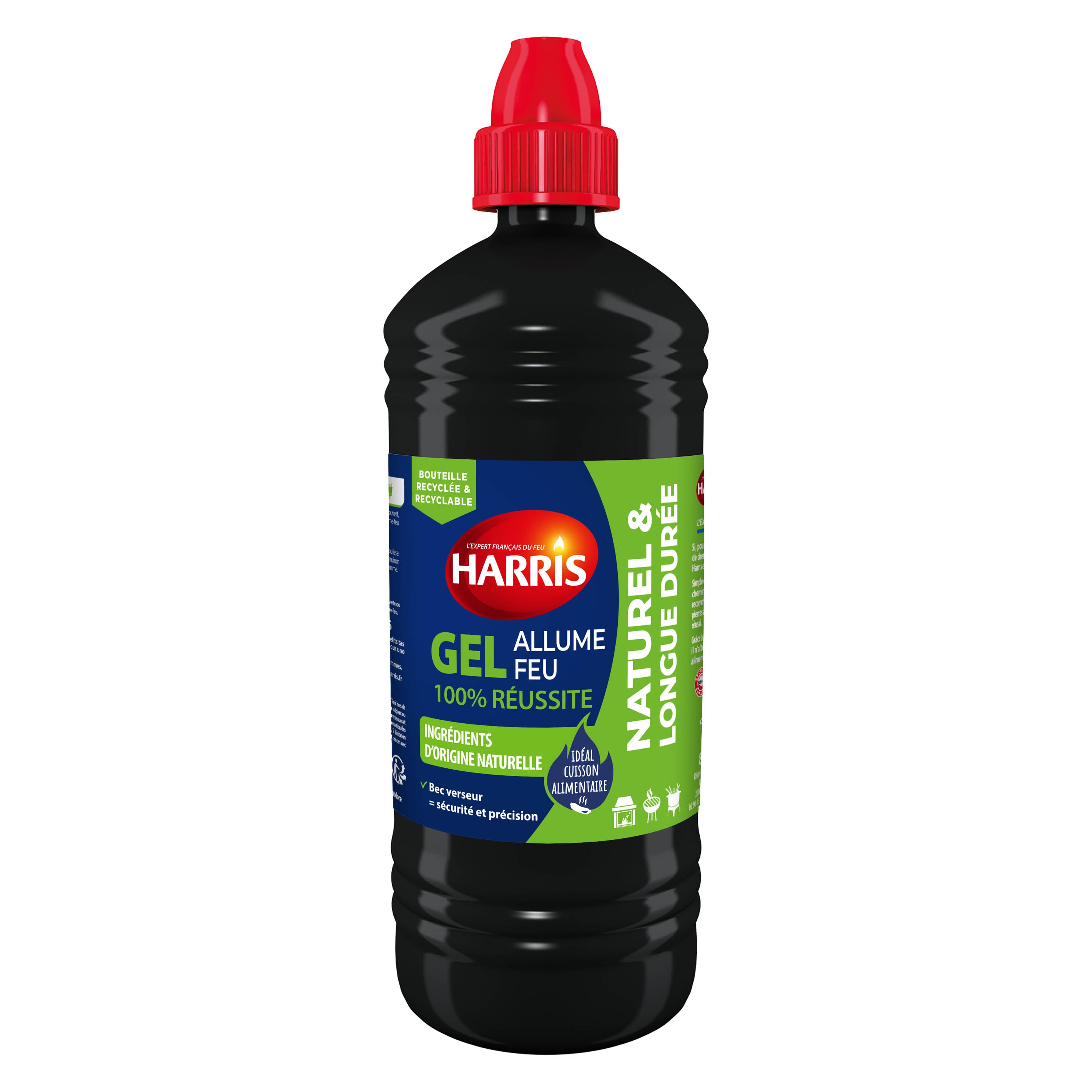 HARRIS - Gel allume feu naturel 850ml couleur : transparent