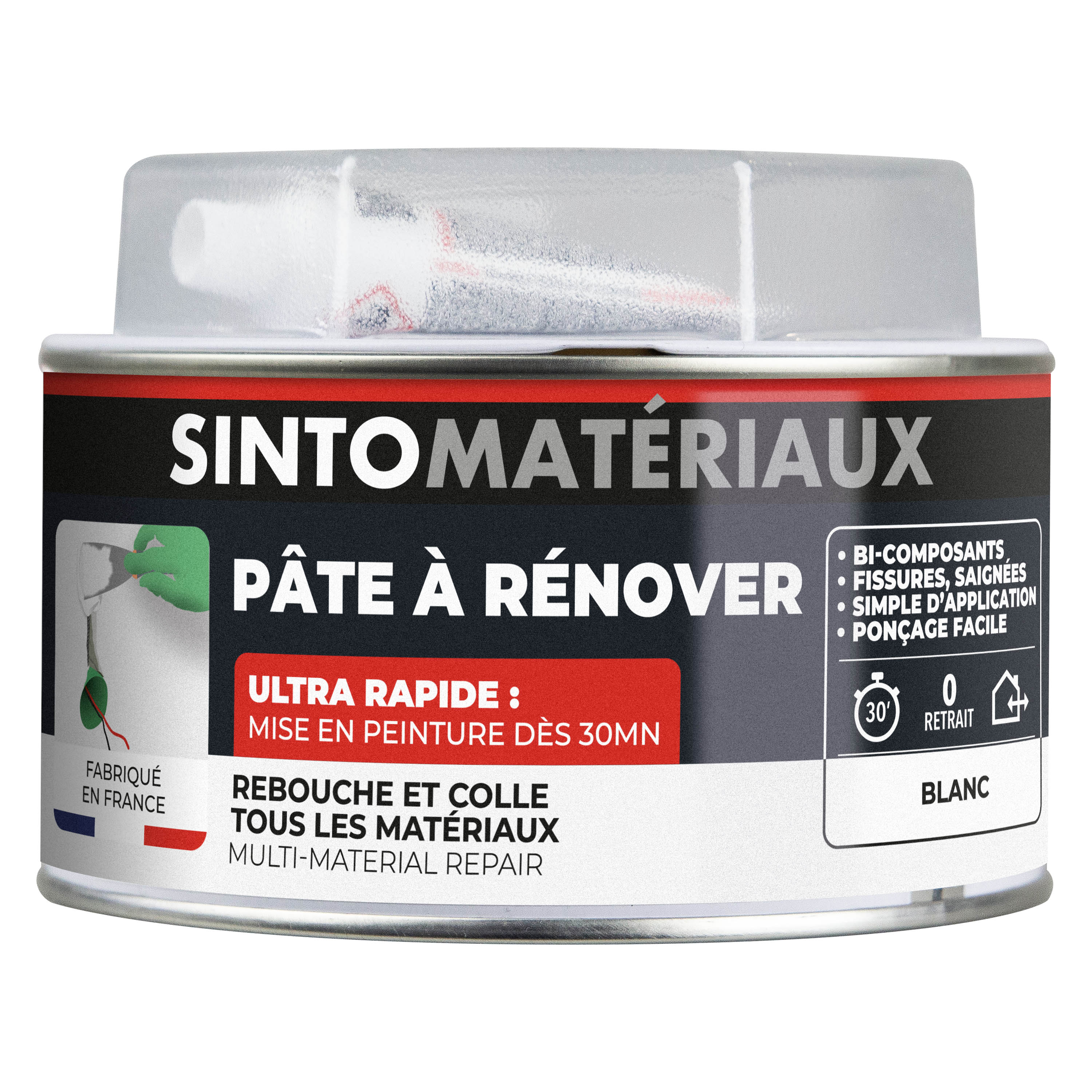 SINTO - Pâte à rénover 408g Blanc