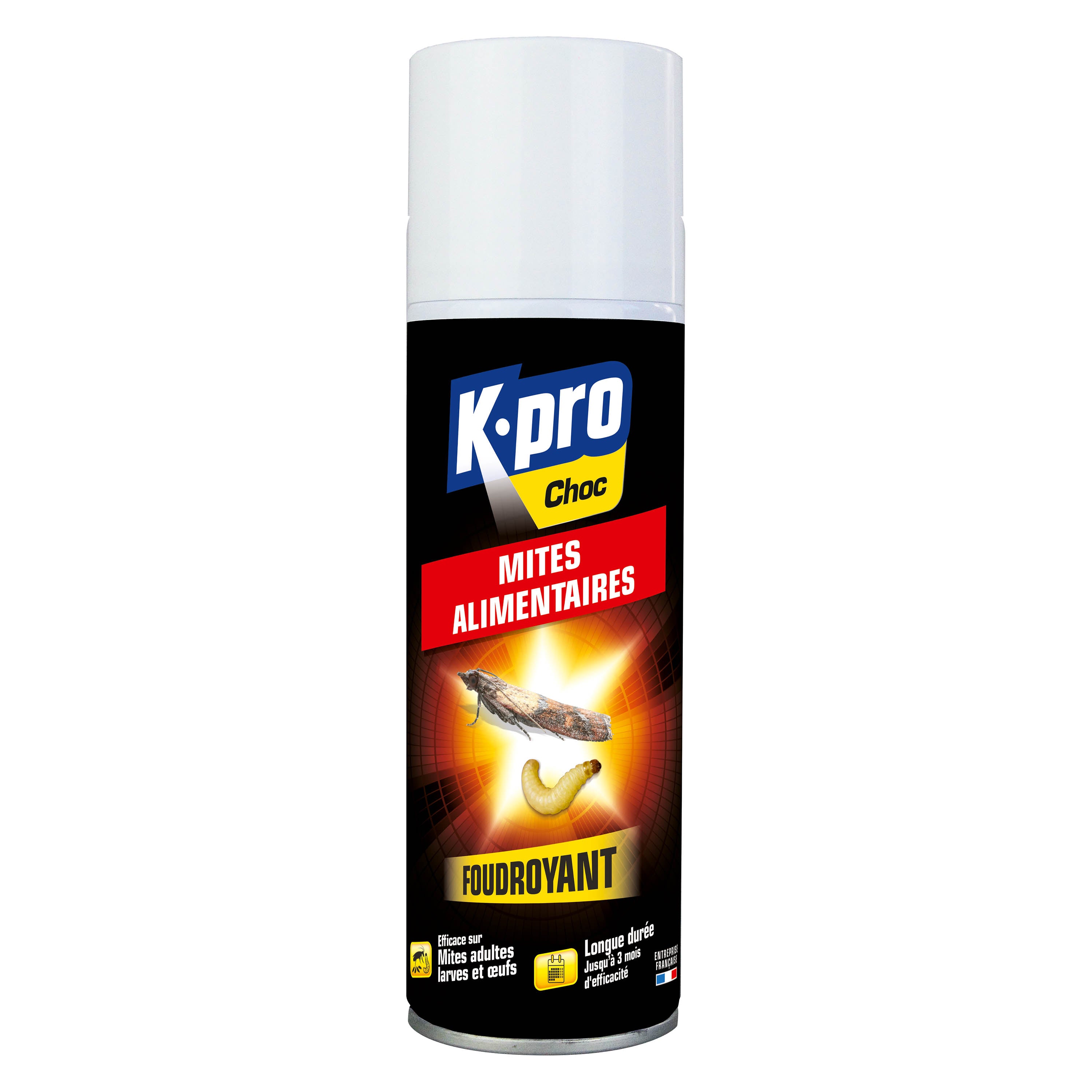 K.PRO - Aérosol foudroyant mites alimentaires 250ml