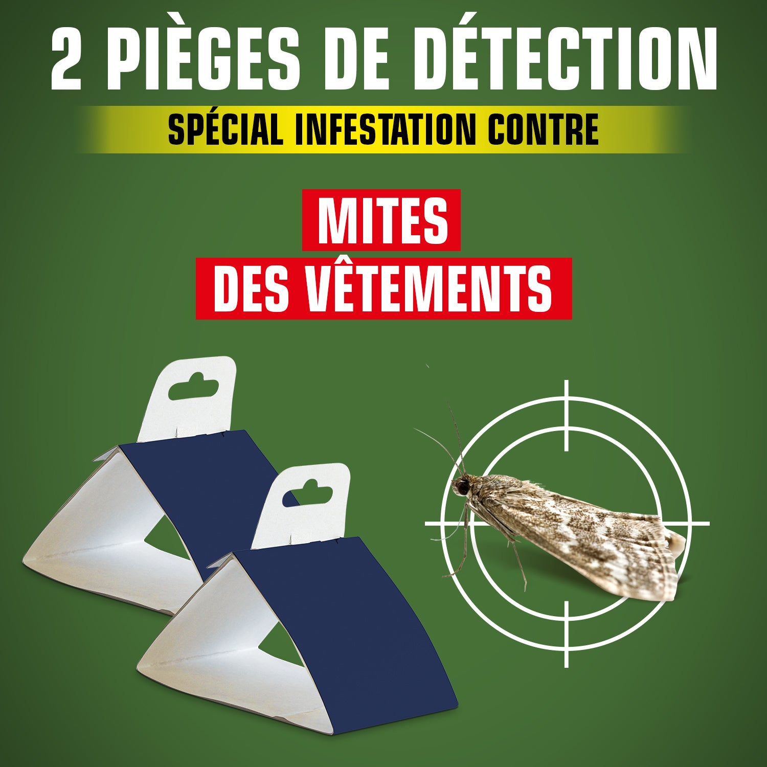 K.PRO - Pièges de détection des mites des vêtements
X2