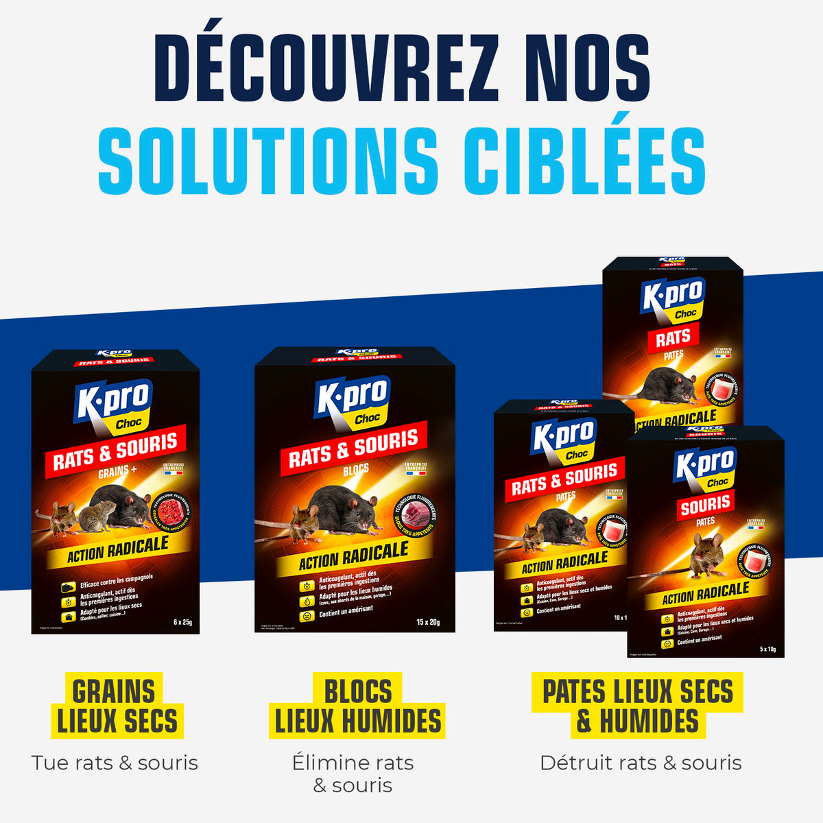 K.PRO - Grains rats et souris 150g