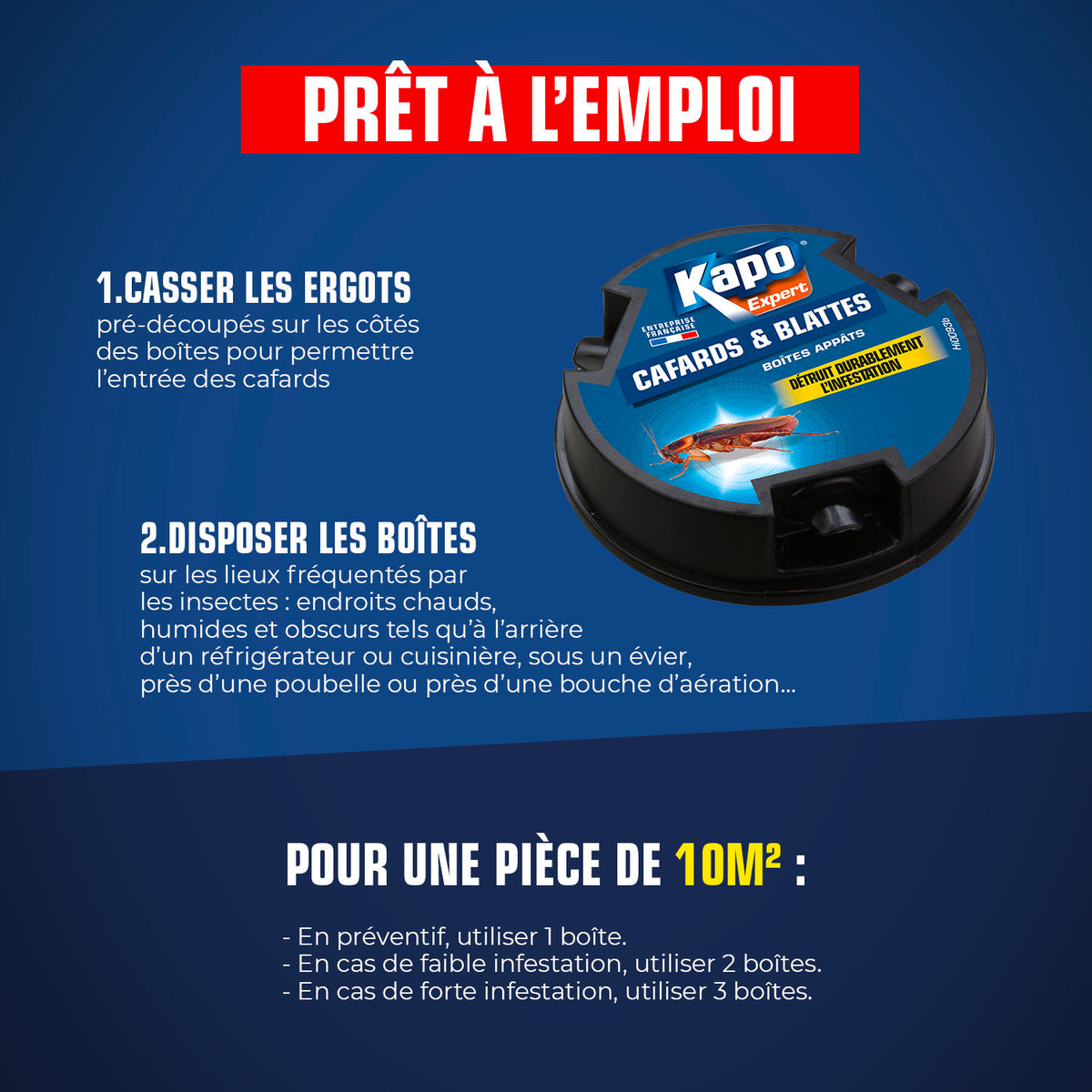 K.PRO - Boite appât cafards et blattes
X4