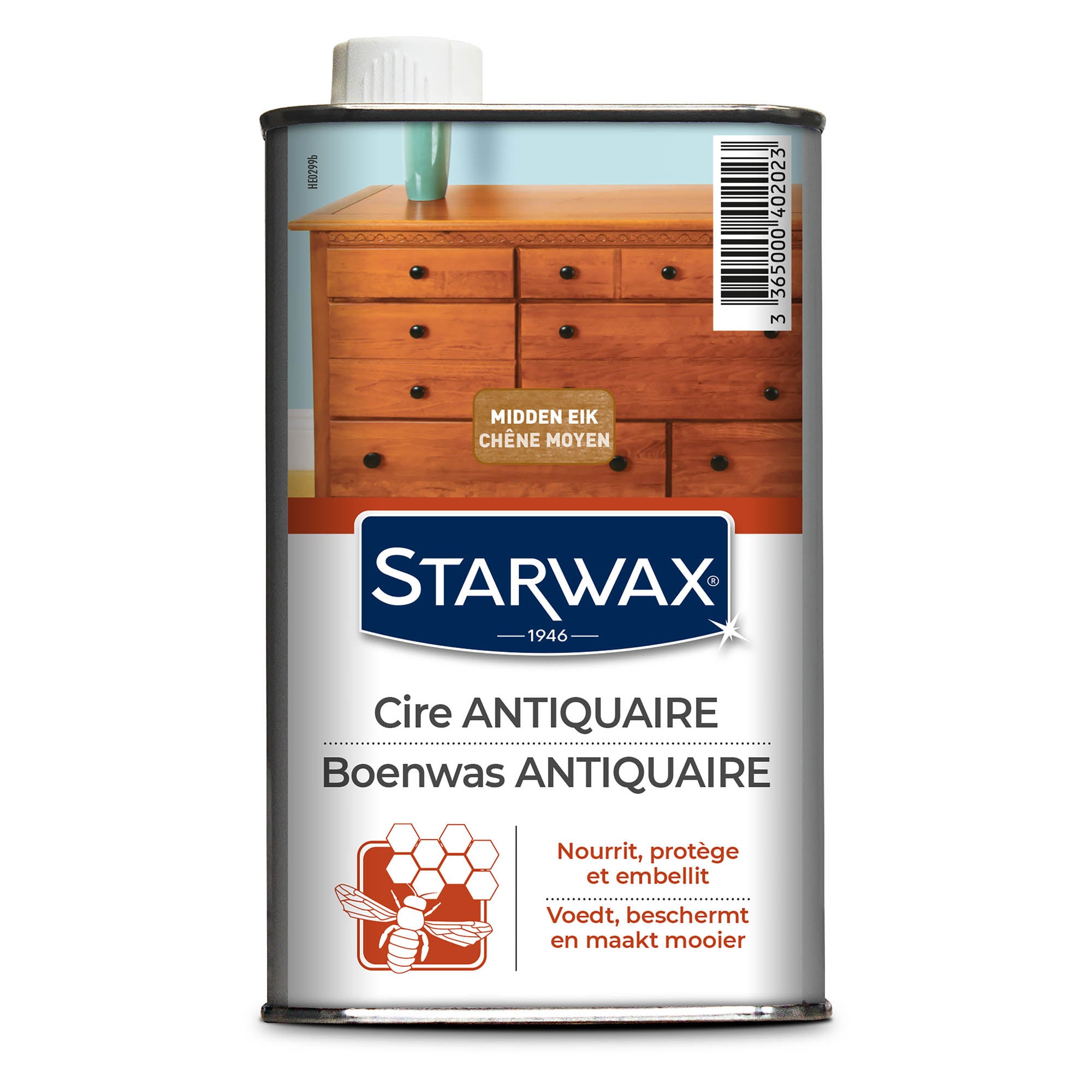 STARWAX - Cire antiquaire liquide pour bois cirés 500ml Incolore