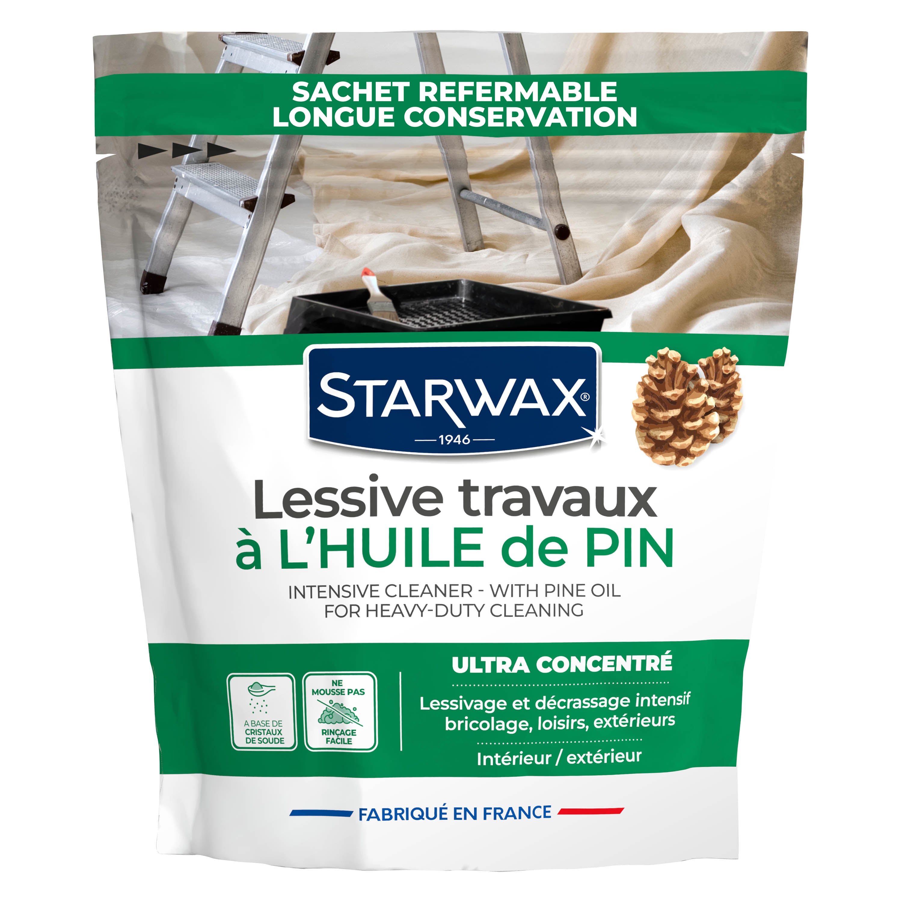 STARWAX - Lessive travaux à l'huile de Pin 1,4KG 1,4kg