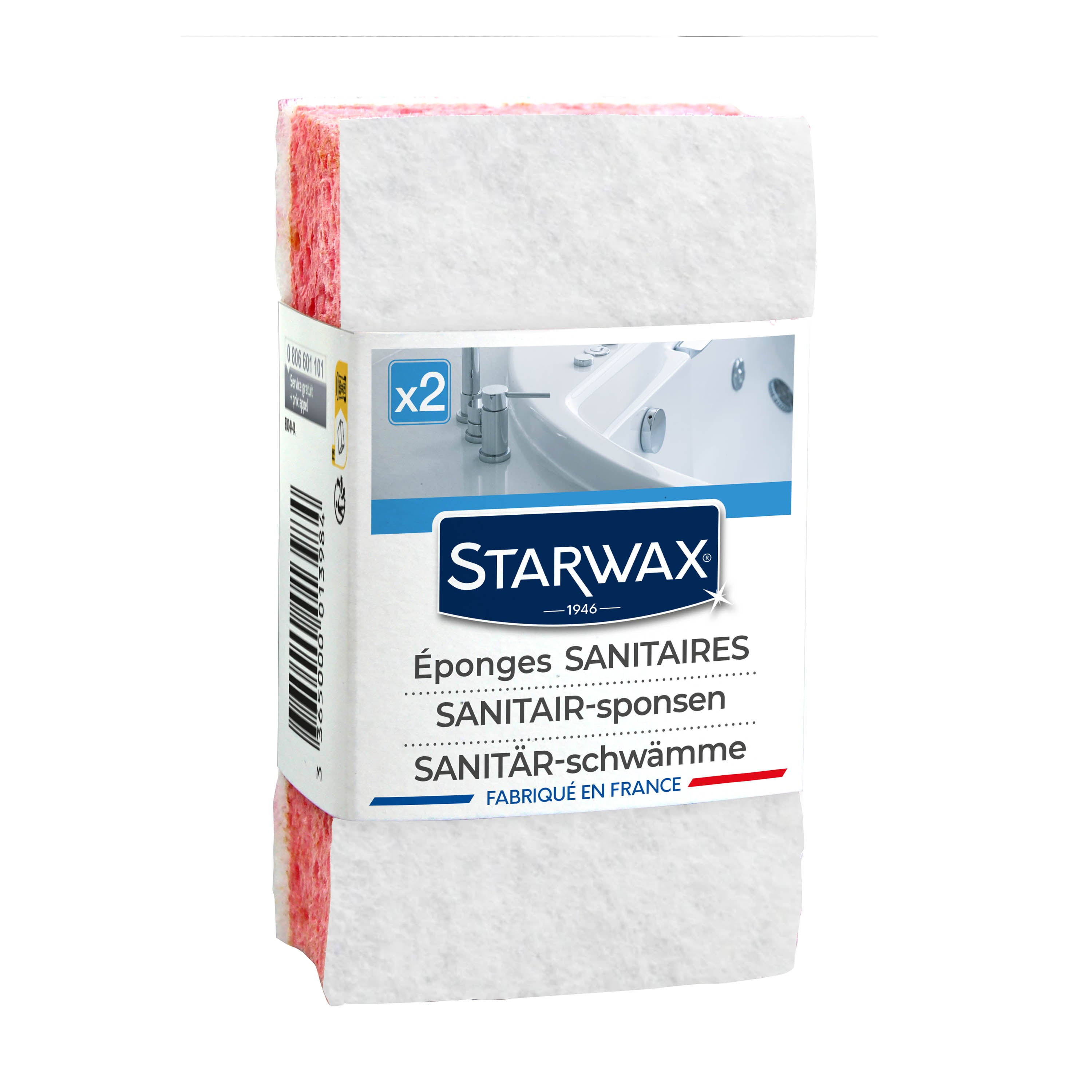 STARWAX - Eponges sanitaires X2
