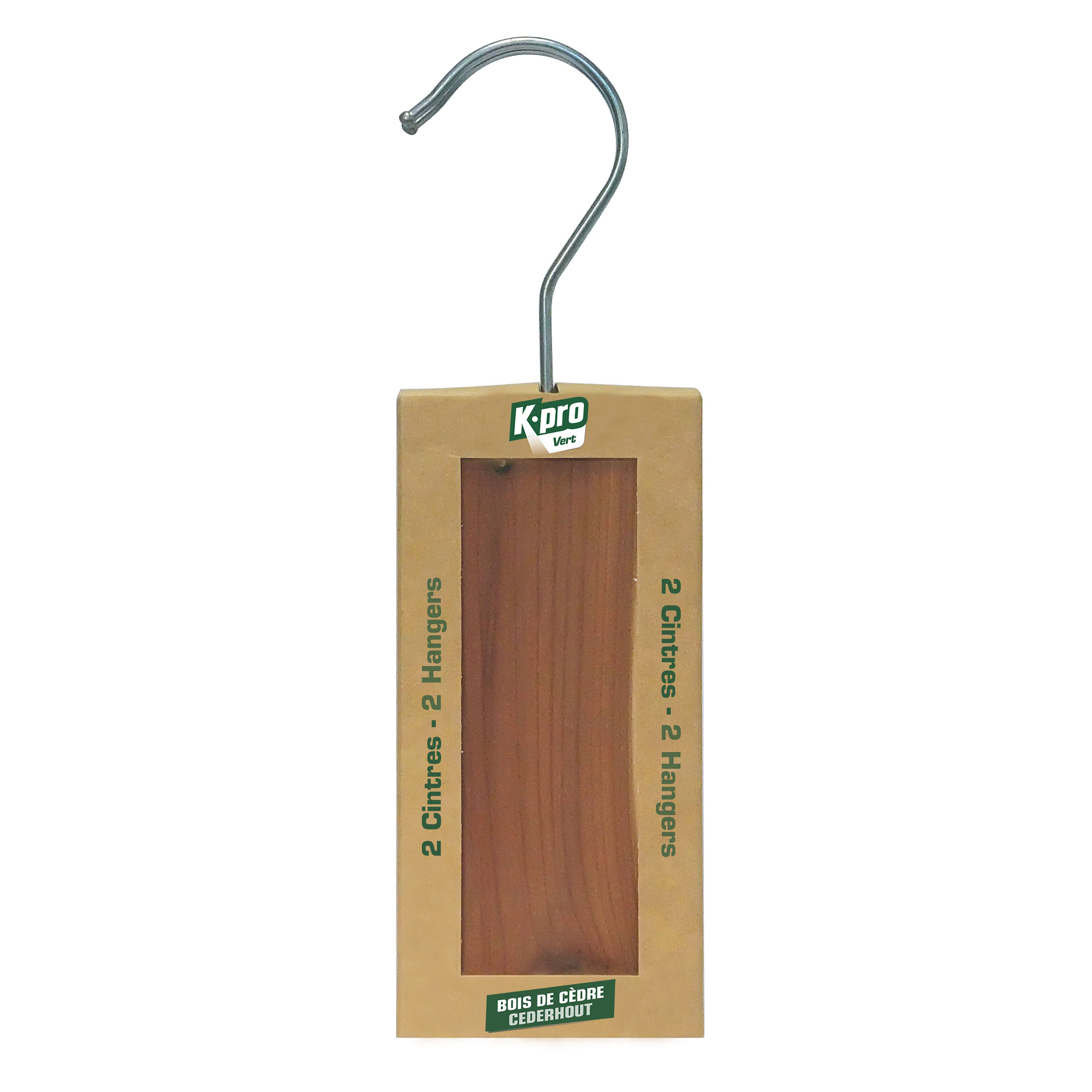 K.PRO - Cintres au bois de cèdre X2