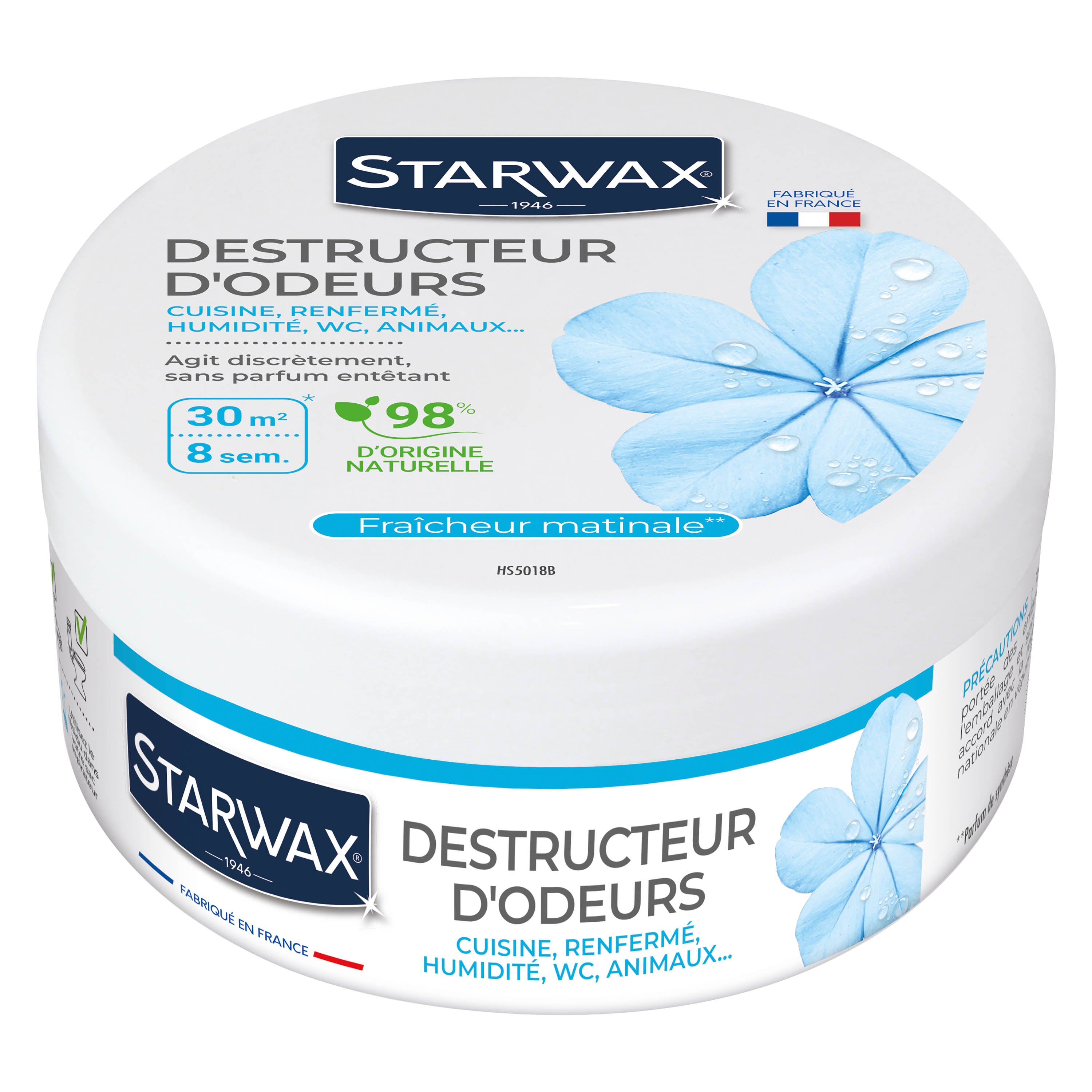 STARWAX - Destructeur d'odeurs Fraicheur matinale 300g Parfum Fraicheur matinale