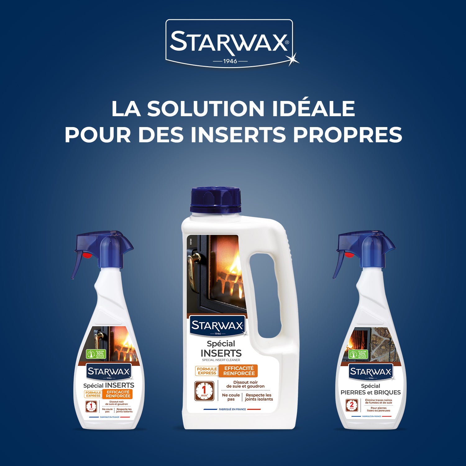 STARWAX - Nettoyant express inserts pour poêle & cheminée
500ml