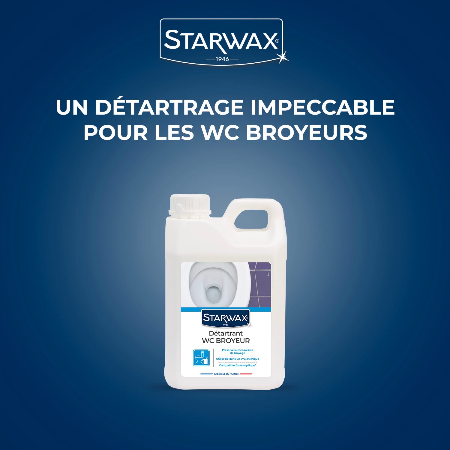 STARWAX - Détartrant pour WC broyeurs
2L