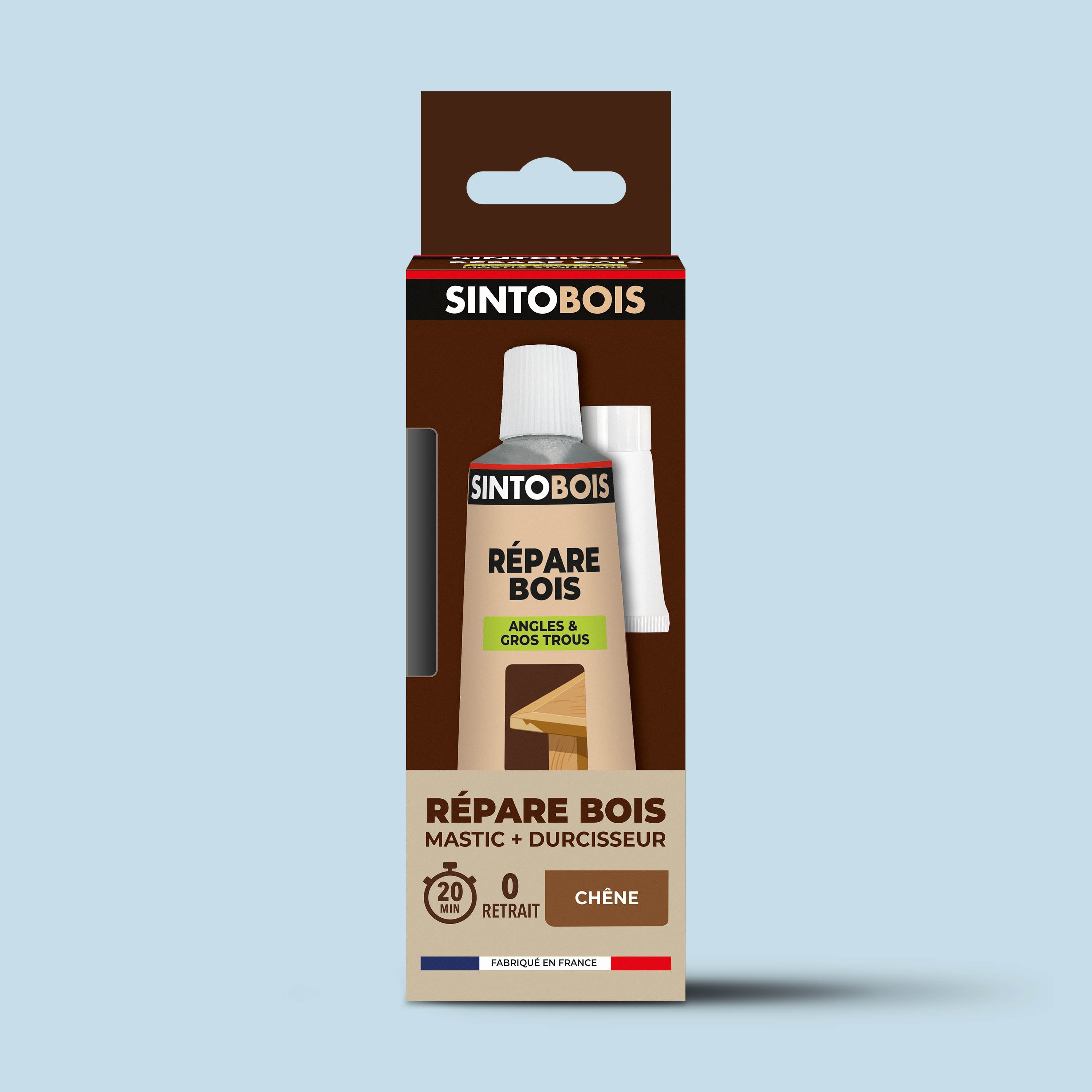SINTO - Reconstitue angles et gros trous 500ml Chêne