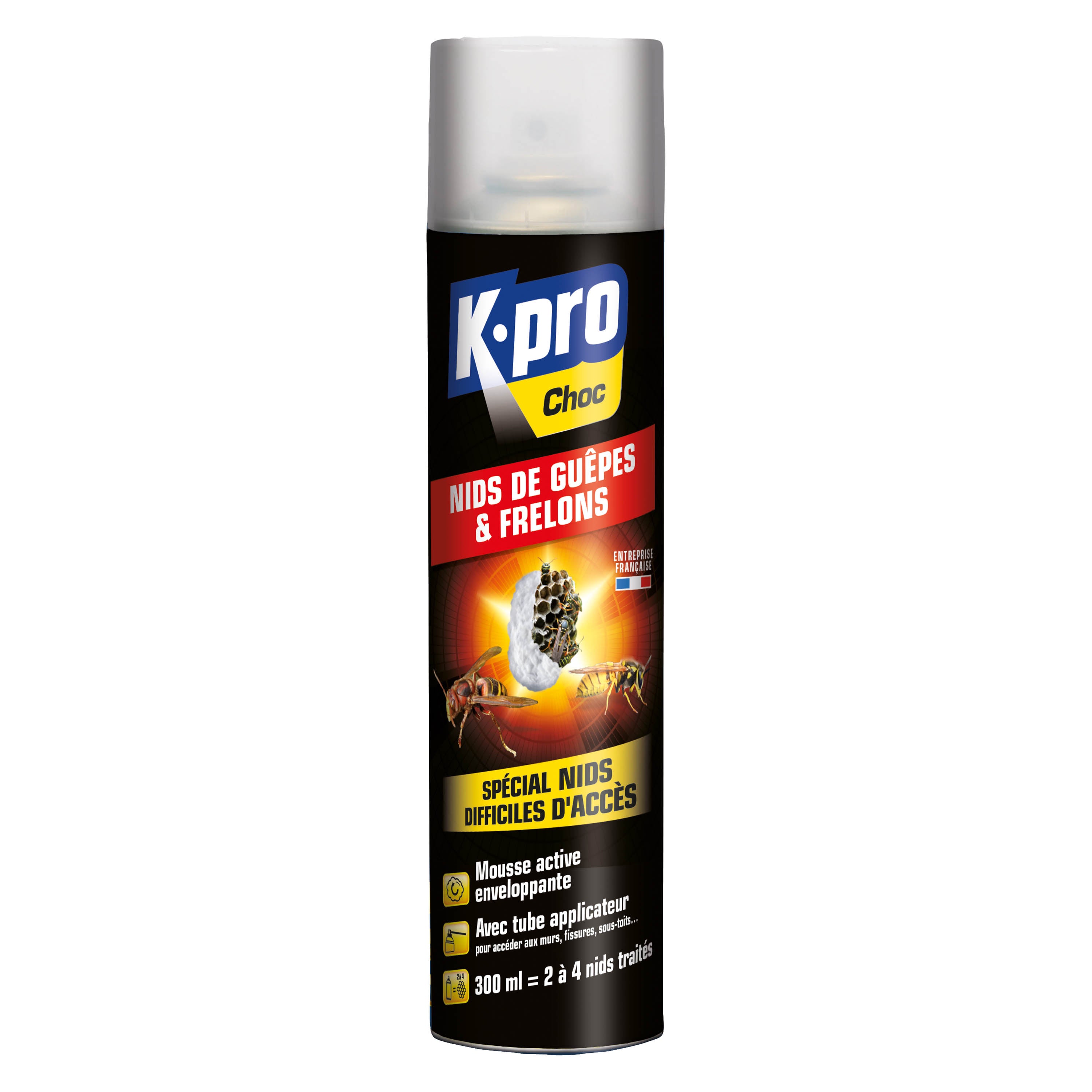 K.PRO - Aérosol nids de guêpes et frelons 300ml