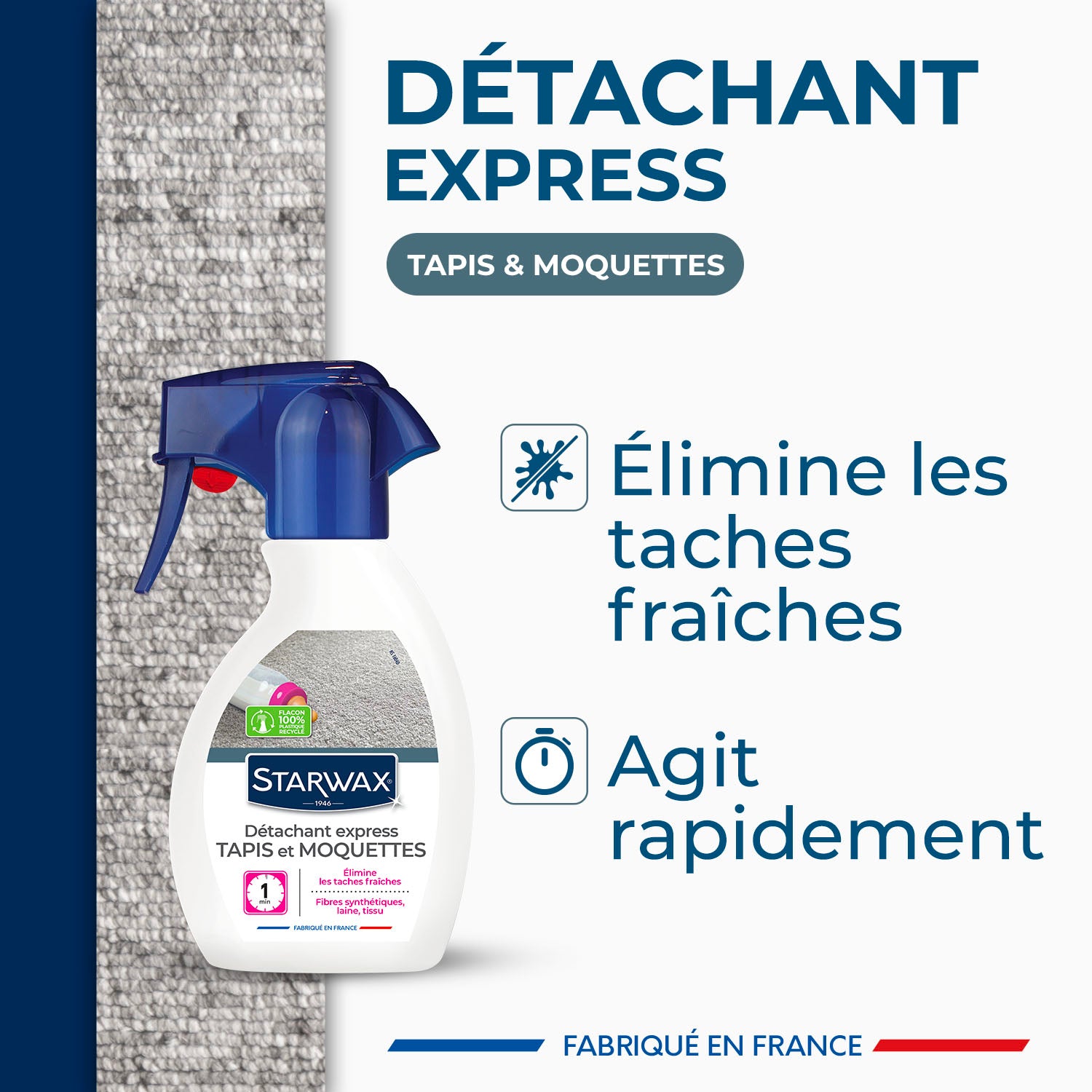STARWAX - Détachant express pour tapis et moquettes 250ml
