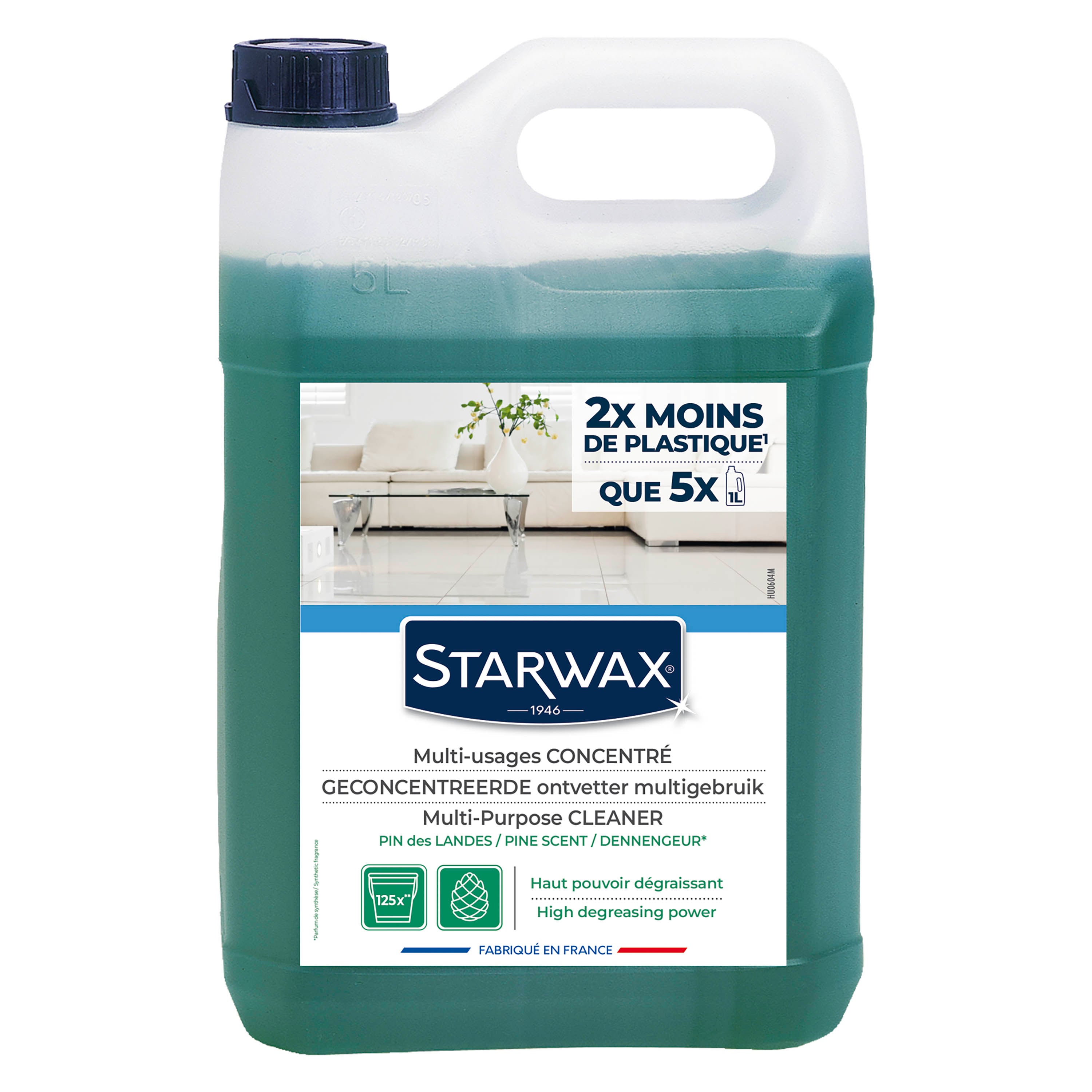 STARWAX - Nettoyant multi-usages concentré parfum pin des landes 1L Parfum pin des landes (parfum de synthèse)