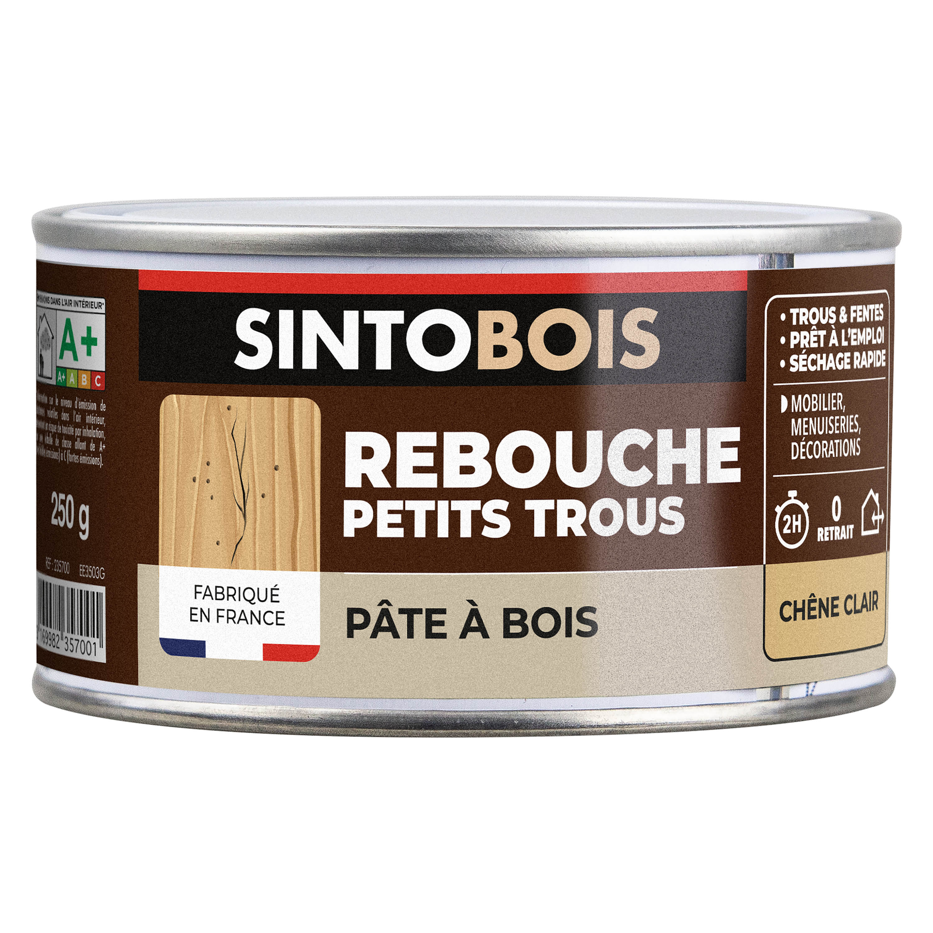 SINTO - Pâte à bois tradition 550ml Chêne clair