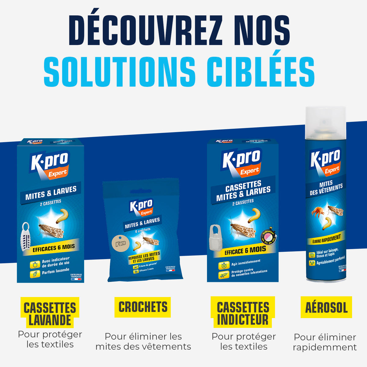 K.PRO - Aérosol mites des vêtements 400ml