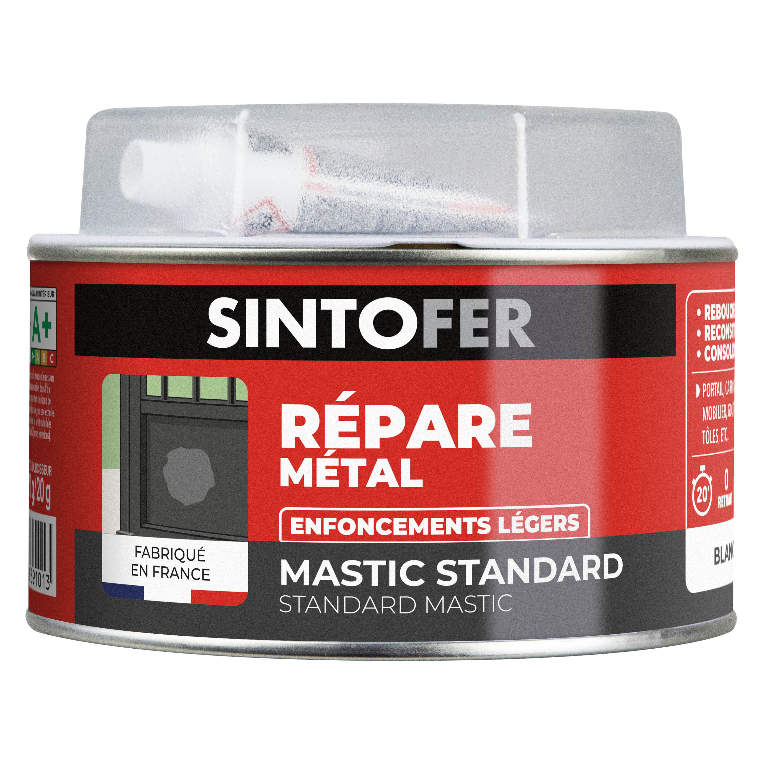 SINTO - Répare métal standard 120g Blanc