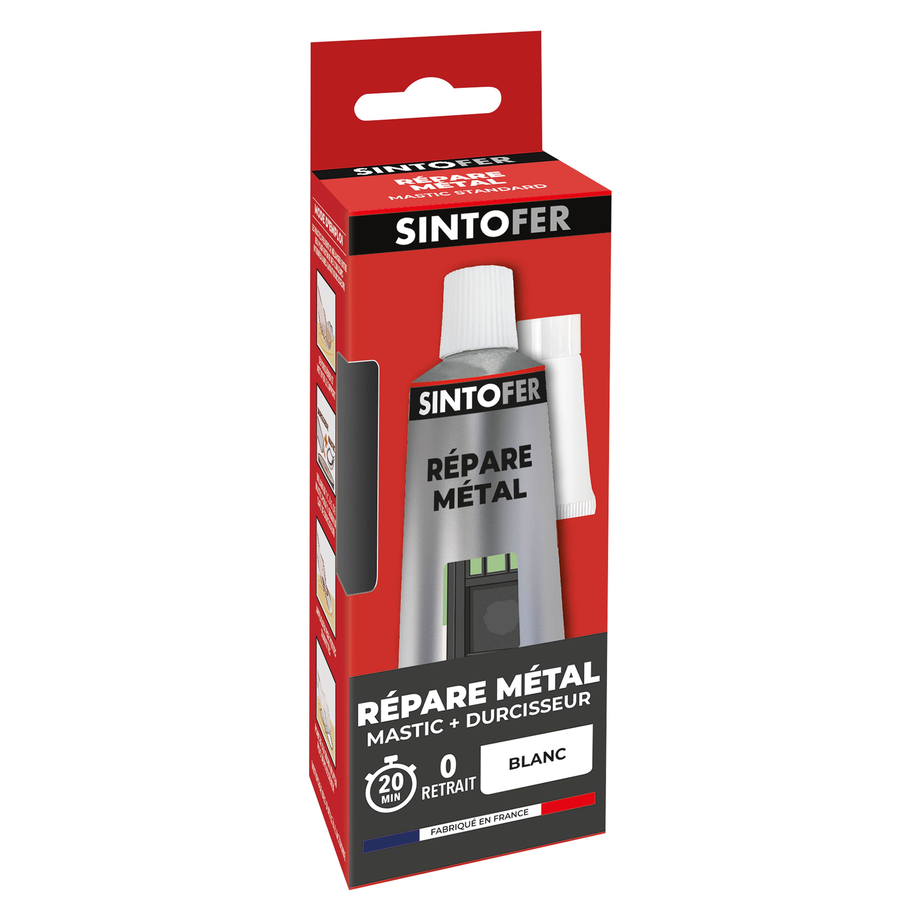 SINTO - Répare métal standard 120g Blanc