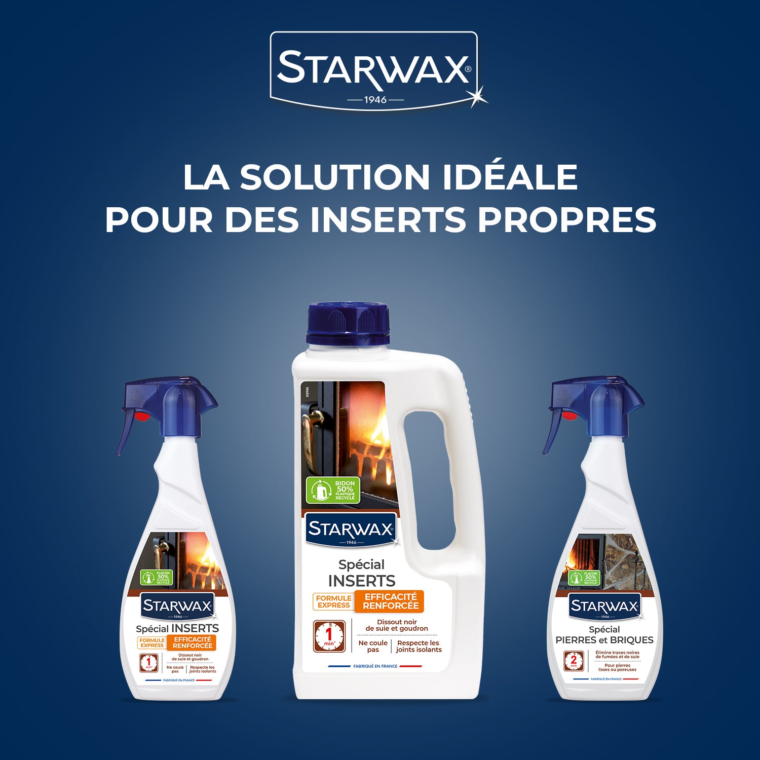 STARWAX - Nettoyant express inserts pour poêle & cheminée
500ml