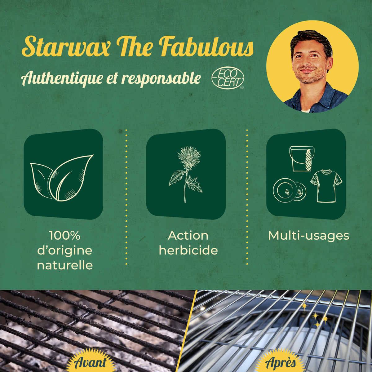 STARWAX FABULOUS - Vinaigre blanc 9.5° sans parfum 1L