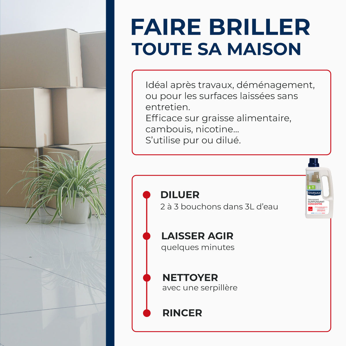 STARWAX - Décrassant surpuissant concentré 1L