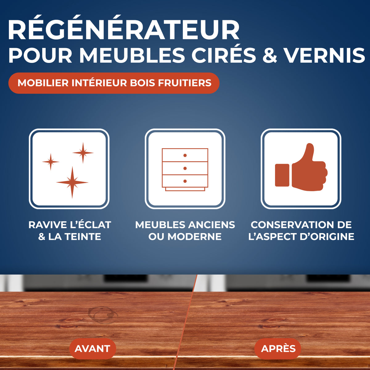 STARWAX - Régénérateur pour meubles cirés et vernis 250ml Bois clair