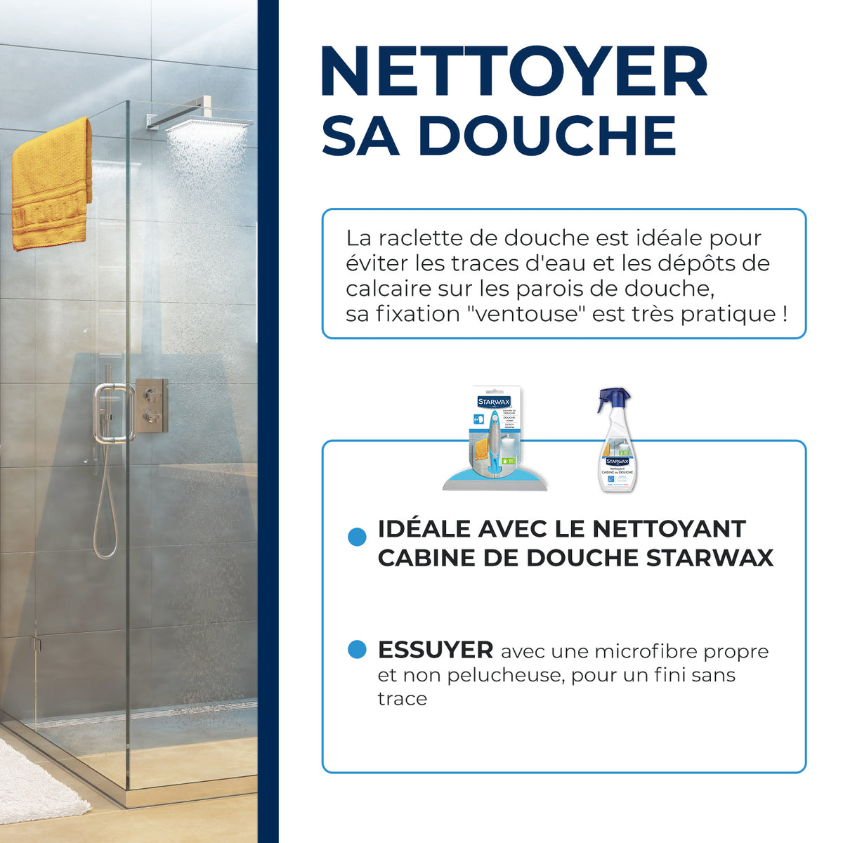 STARWAX - Raclette de douche X1