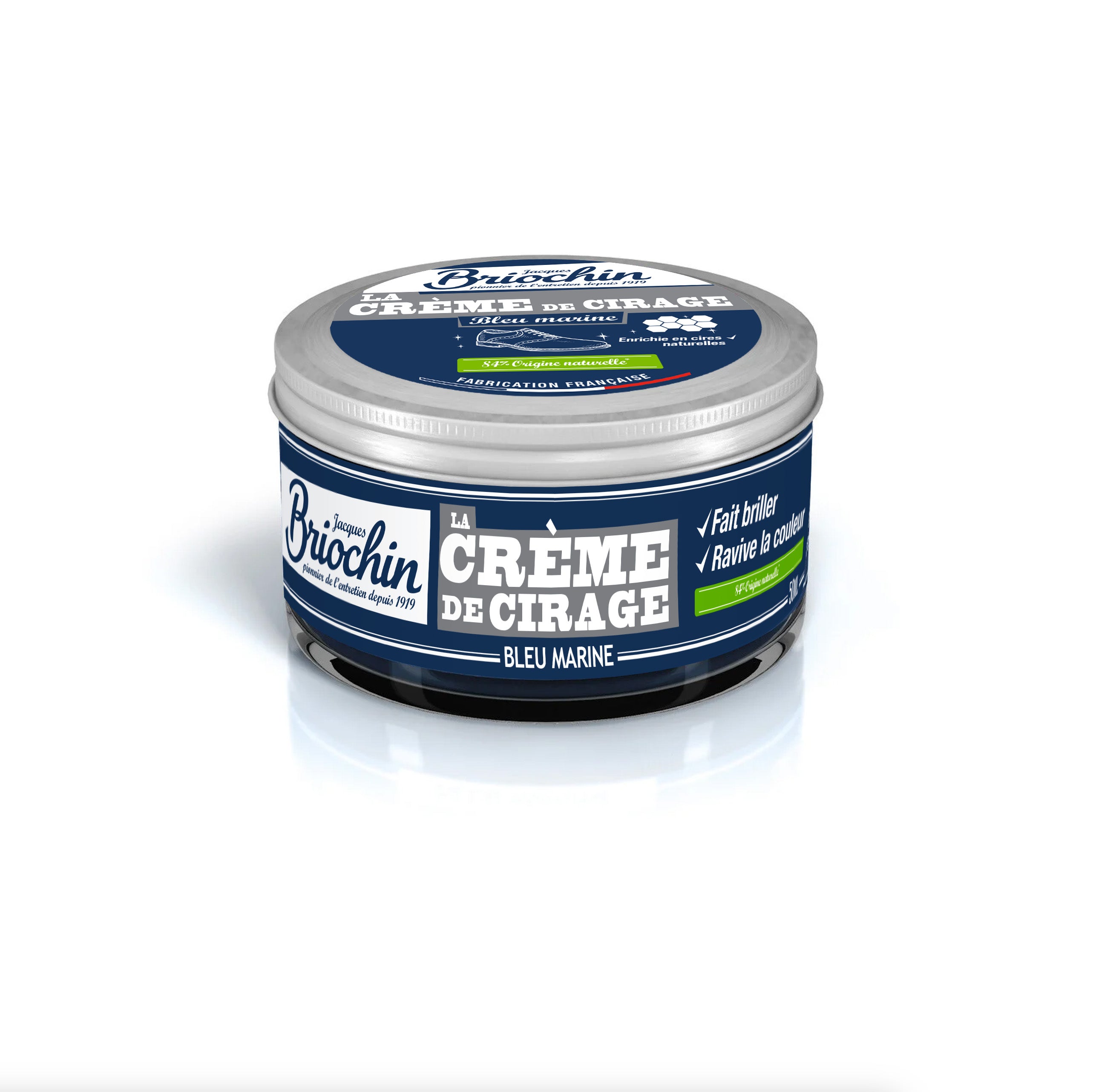 JACQUES BRIOCHIN - Crème de cirage bleu marine 50ml Couleur bleu