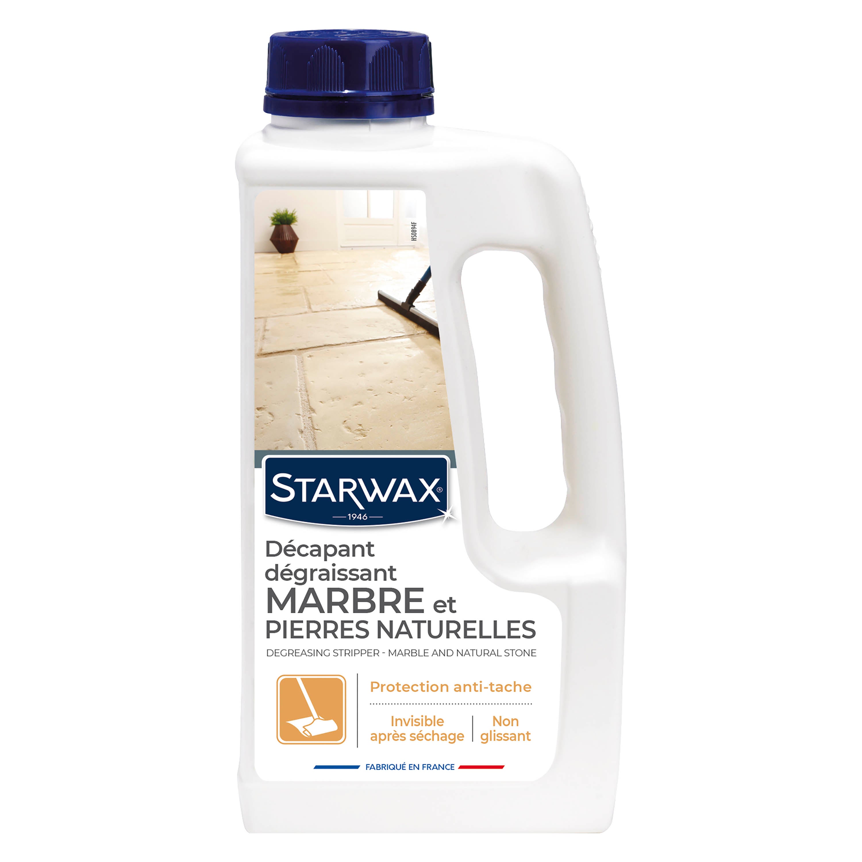 STARWAX - Décapant dégraissant Marbre et pierres naturelles 1L