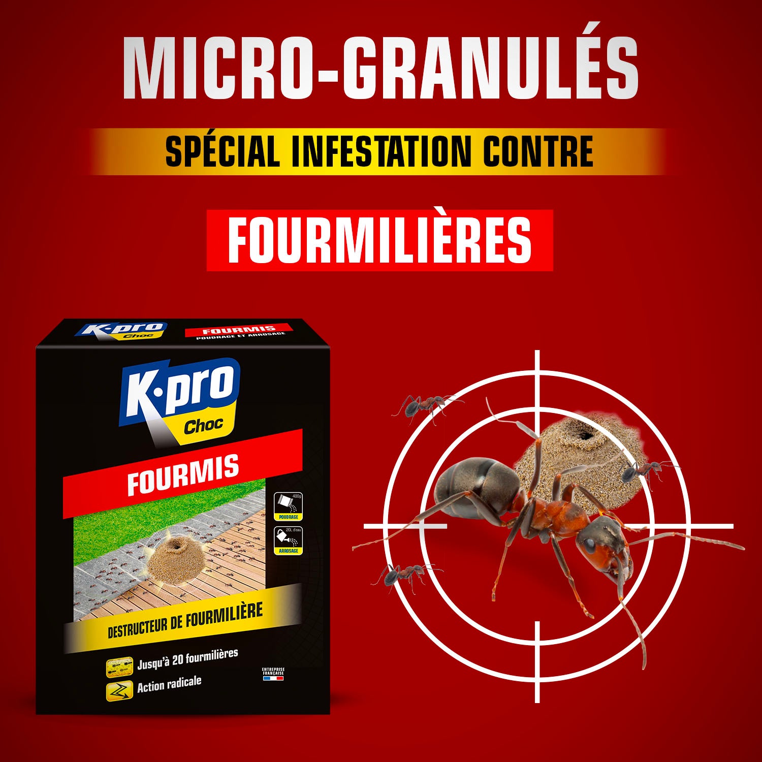 K.PRO - Destructeur de fourmilières
400g