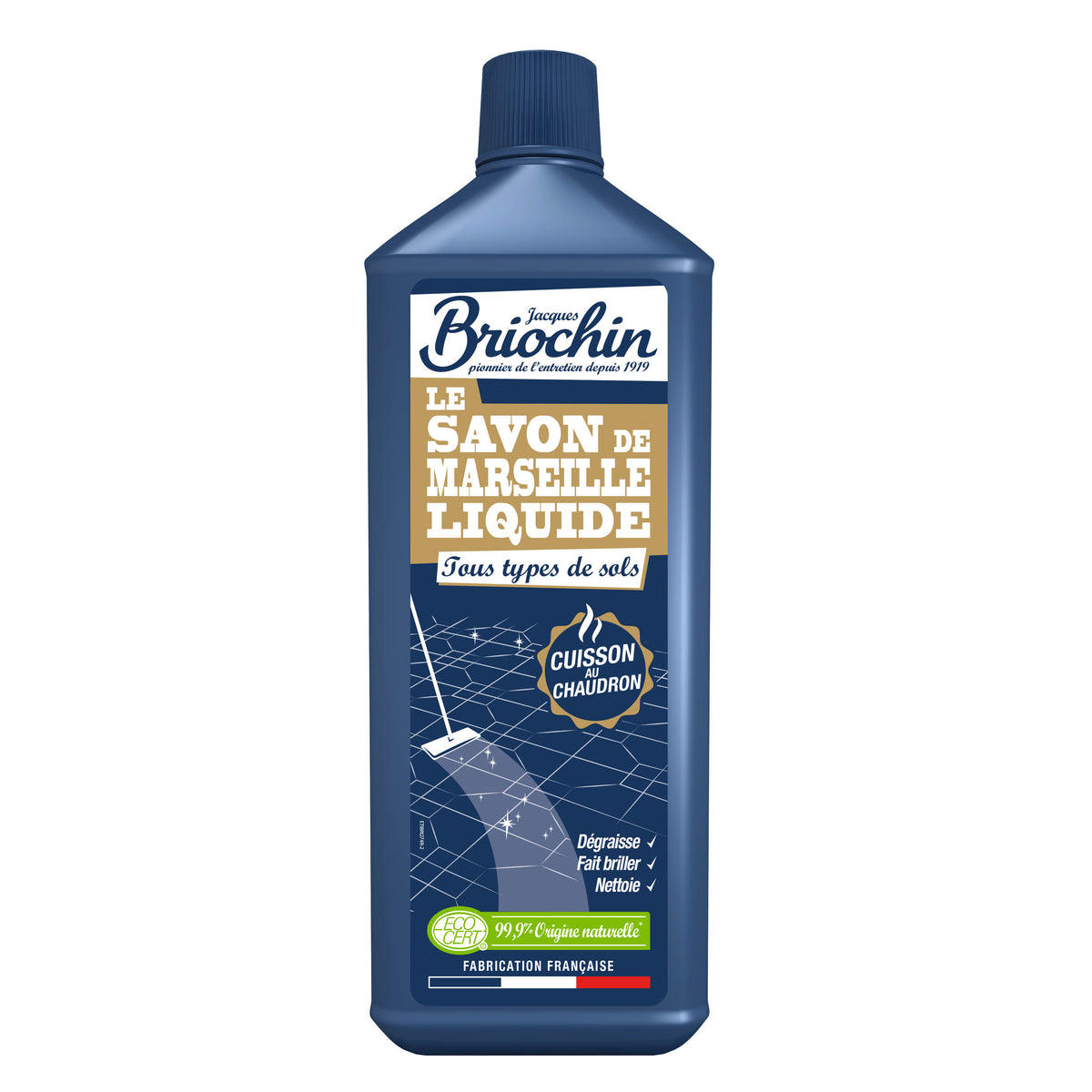 JACQUES BRIOCHIN - Savon de Marseille liquide 1L Fleurs blanches