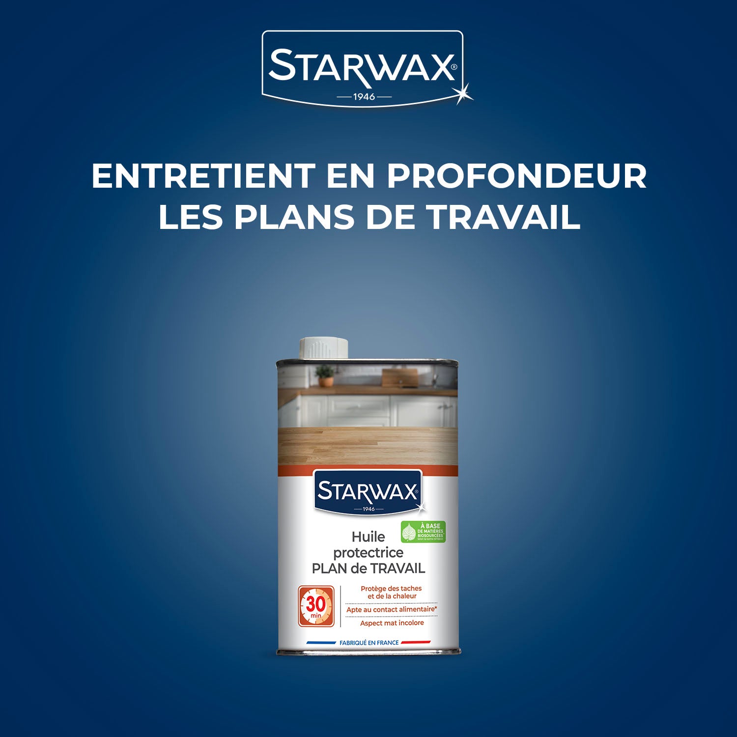 STARWAX - Huile protectrice pour plan de travail en bois huilé
500ml