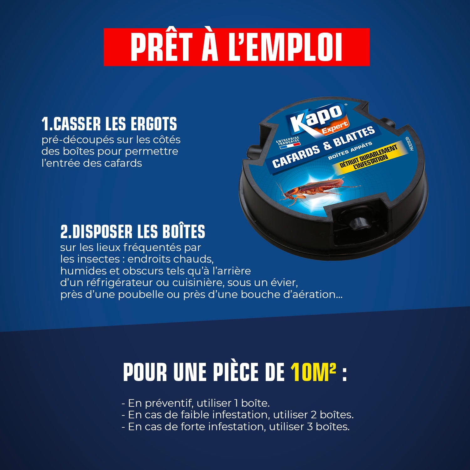 K.PRO - Boite appât cafards et blattes
X4