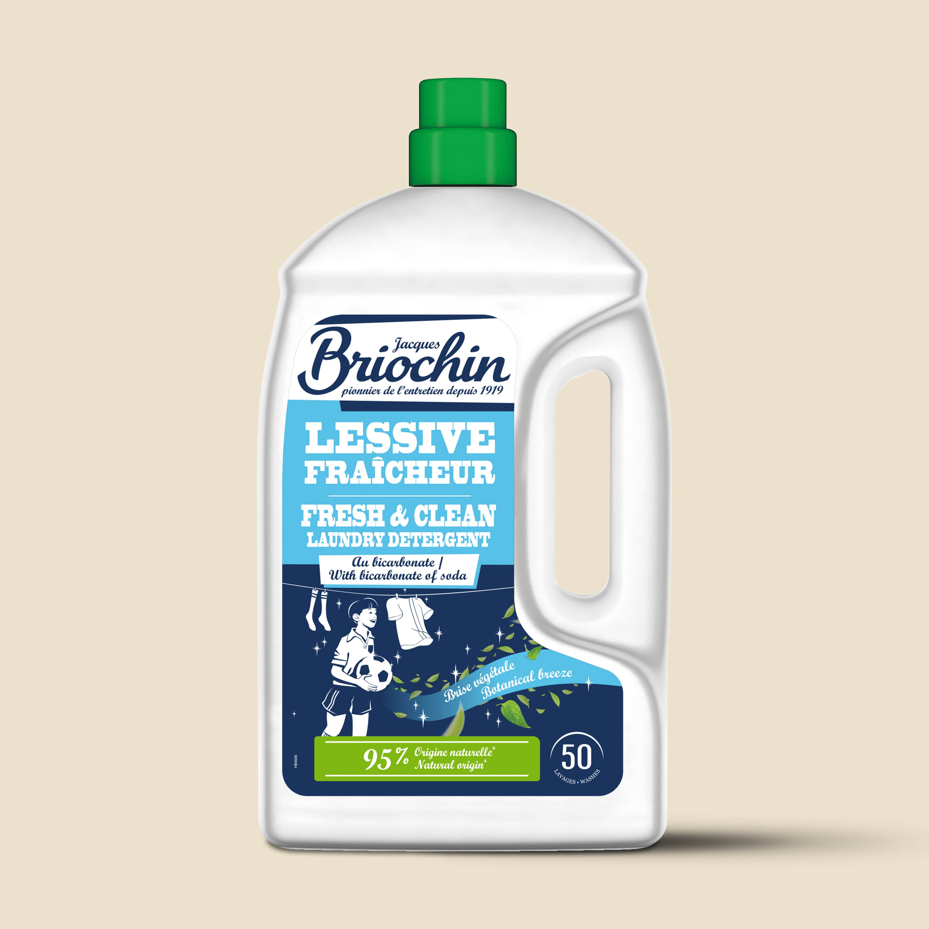 JACQUES BRIOCHIN - Ma Lessive au Bicarbonate – Brise Végétale 2,27l Brise Végétale