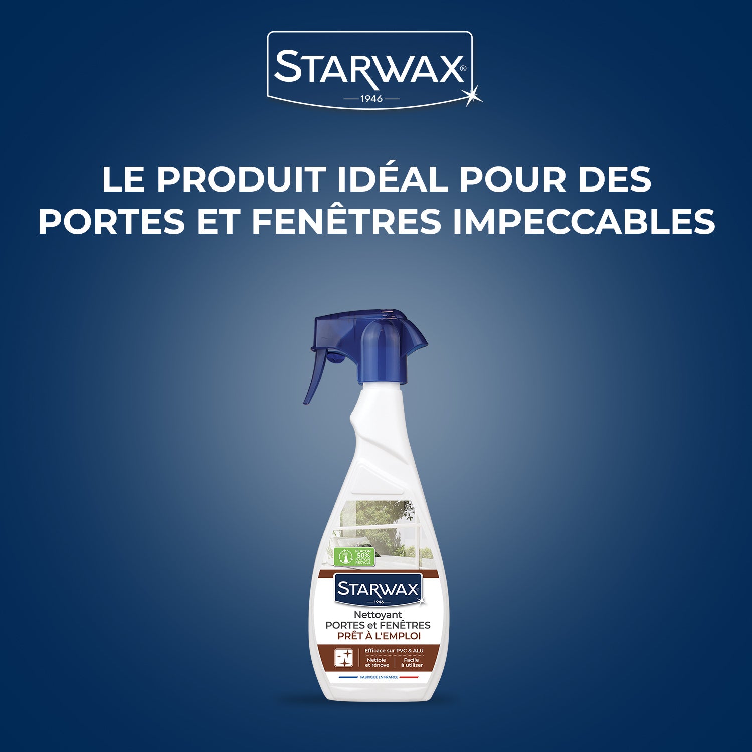 STARWAX - Nettoyant portes et fenêtres prêt à l'emploi 500ml