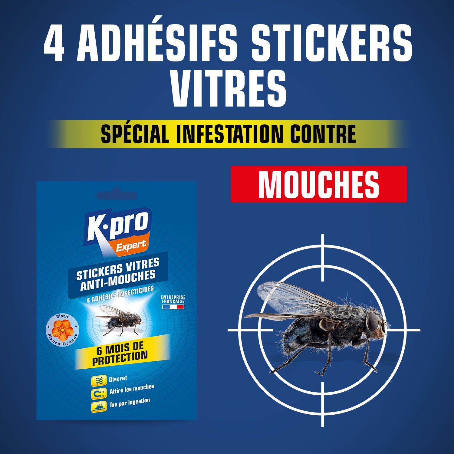 K.PRO - Stickers anti-mouches fleurs
X4