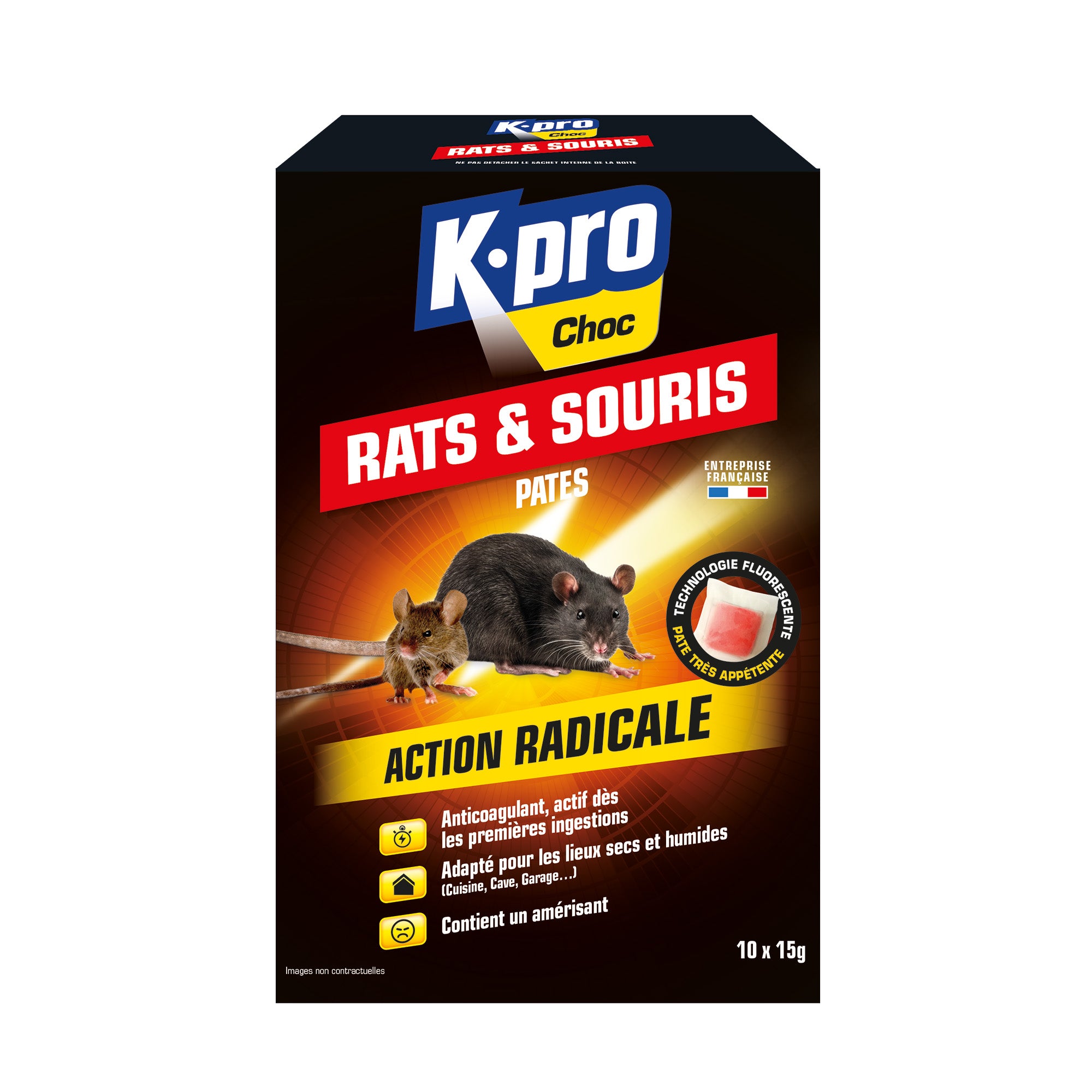 K.PRO - Pâtes rats et souris 150g rouge