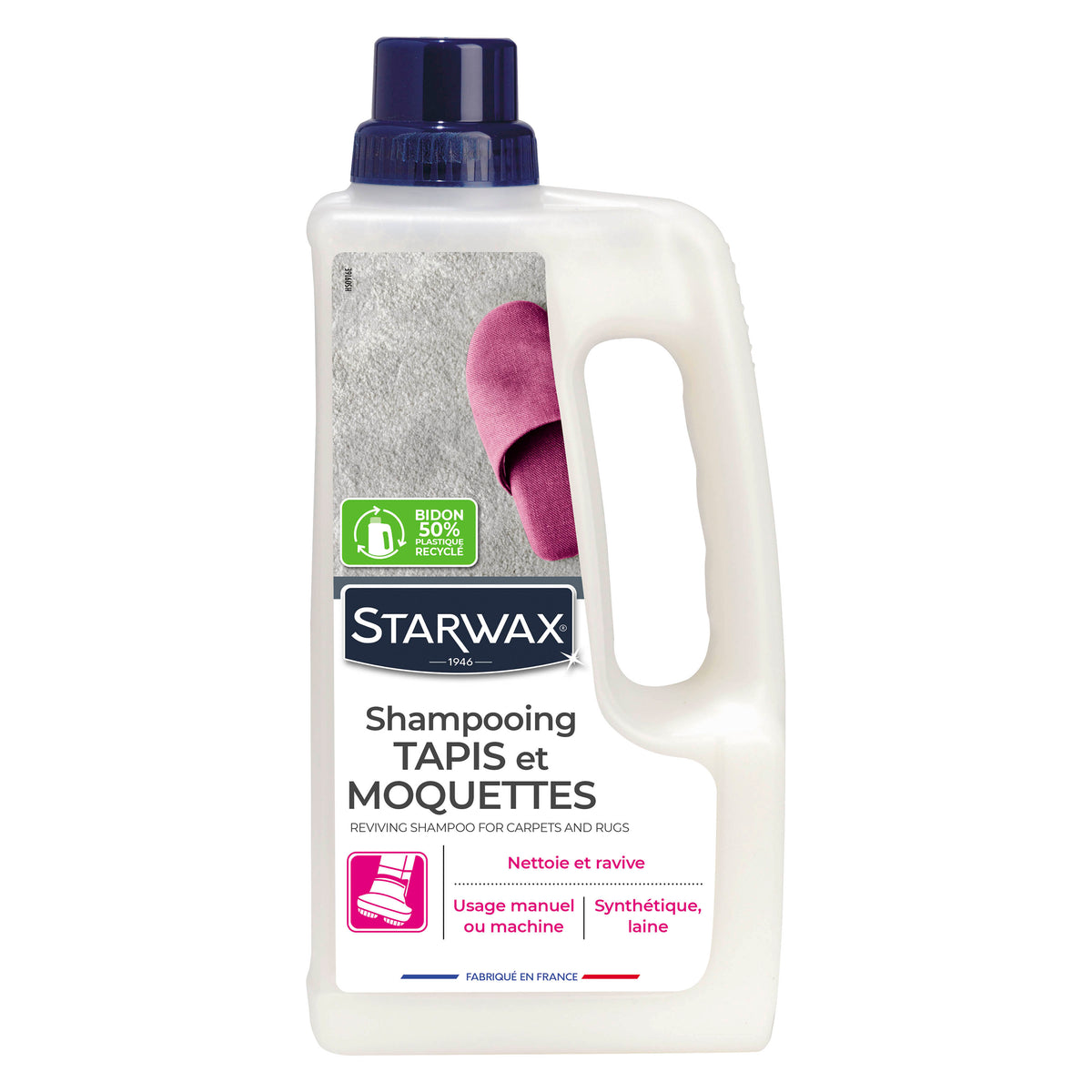 STARWAX - Shampooing raviveur pour tapis et moquettes
1L